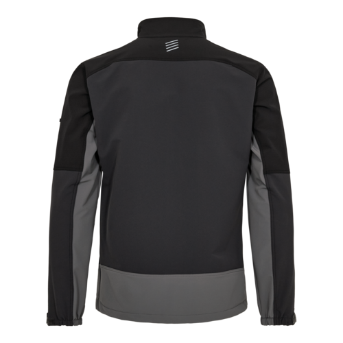 Entire Work Jacket with 4-way stretch - Anthracite Grey / Black