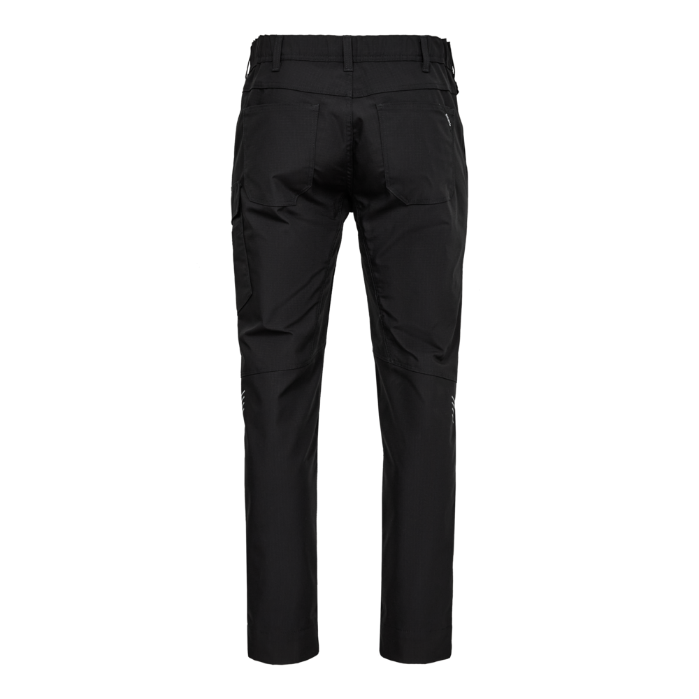ENTIRE Servicehose mit 2-Wege-Stretch – Schwarz (Rücken)