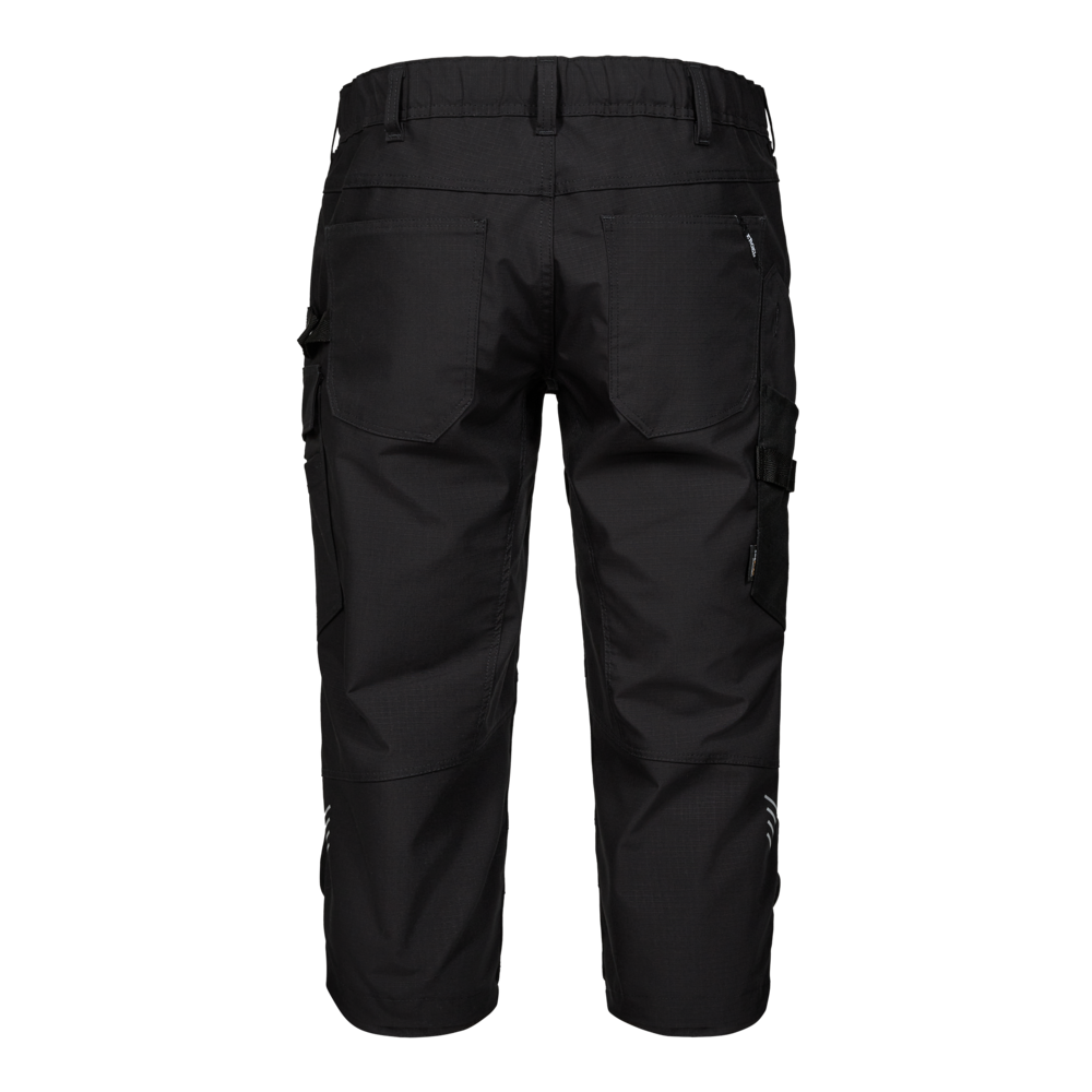ENTIRE 3/4-Hose mit 2-Wege-Stretch – Schwarz (Rücken)