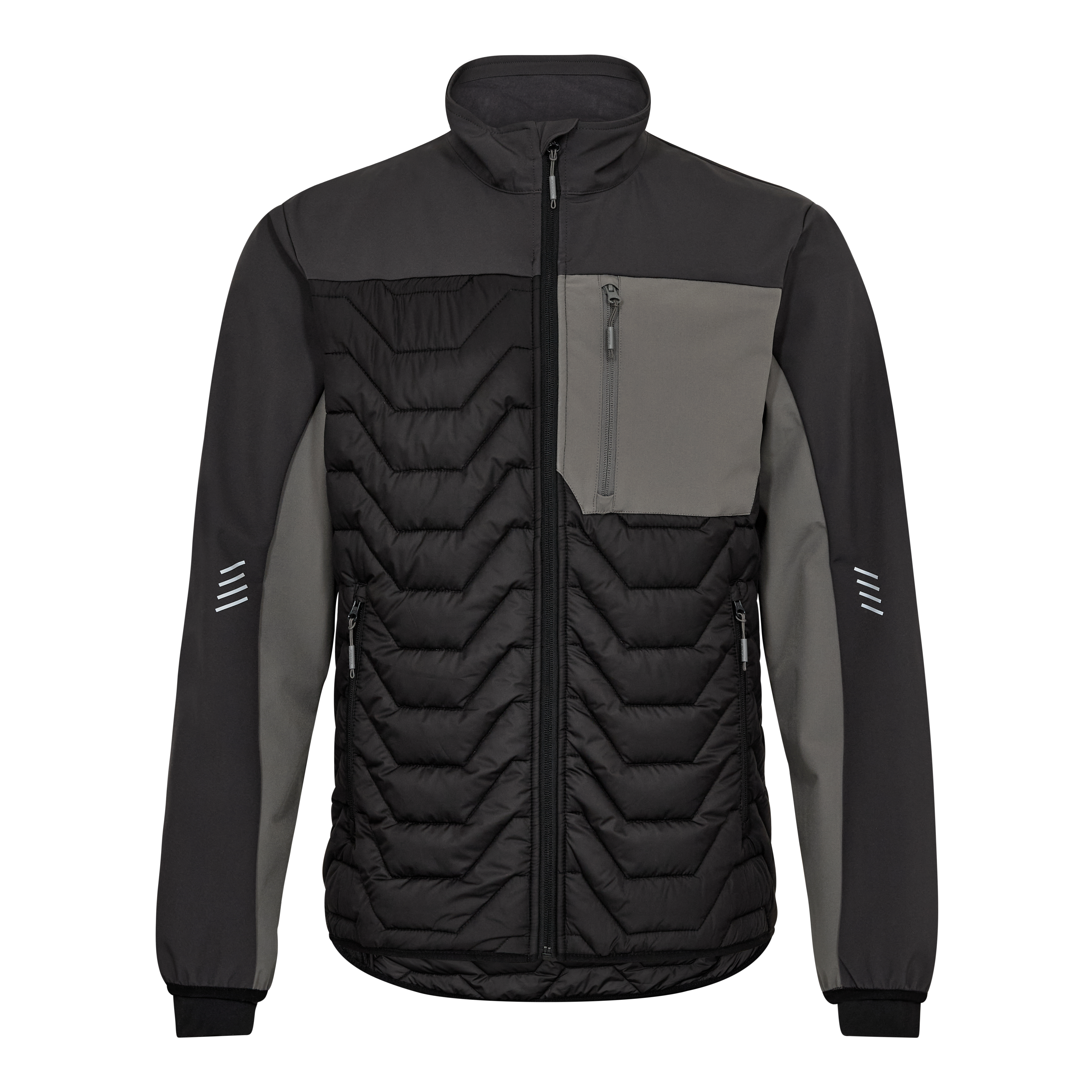 Engel Workwear Entire quiltet jakke - Sort/Antrazitgrå [2079] / XS