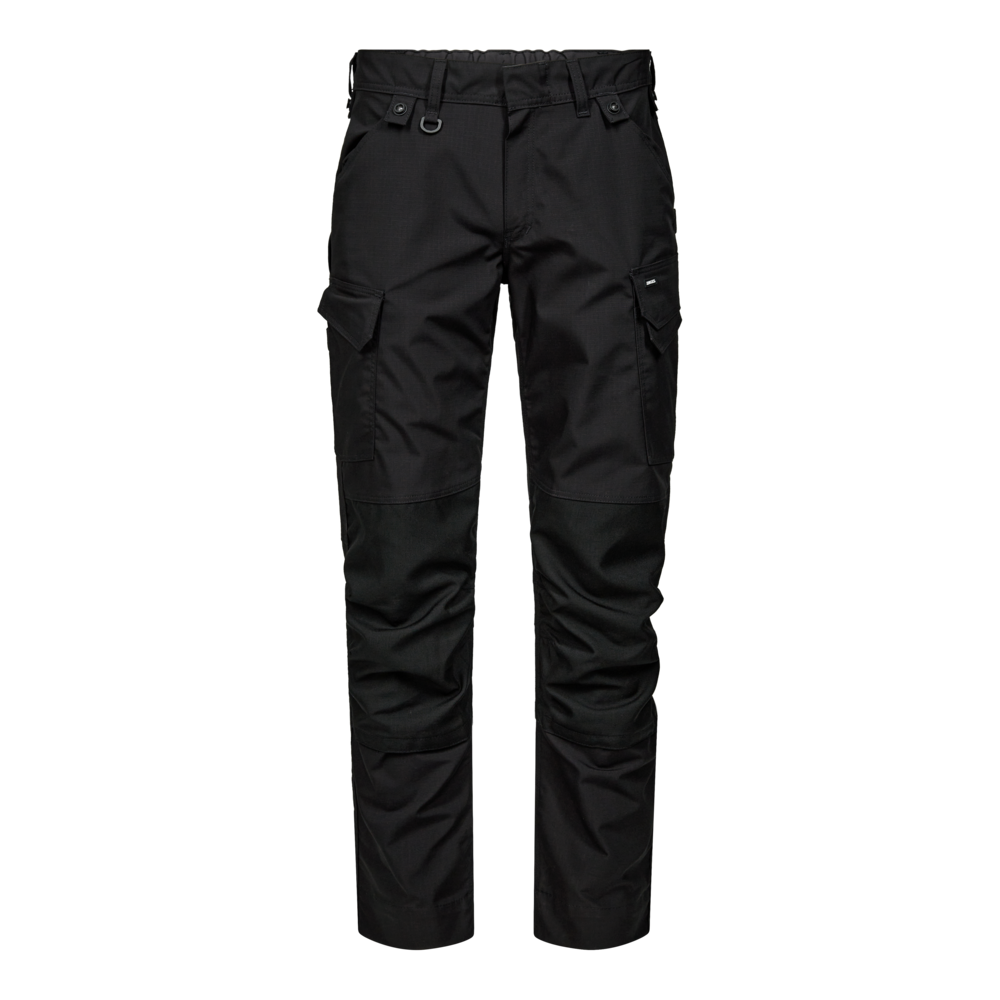 ENTIRE Arbeitshose mit 2-Wege-Stretch – Schwarz (Front)
