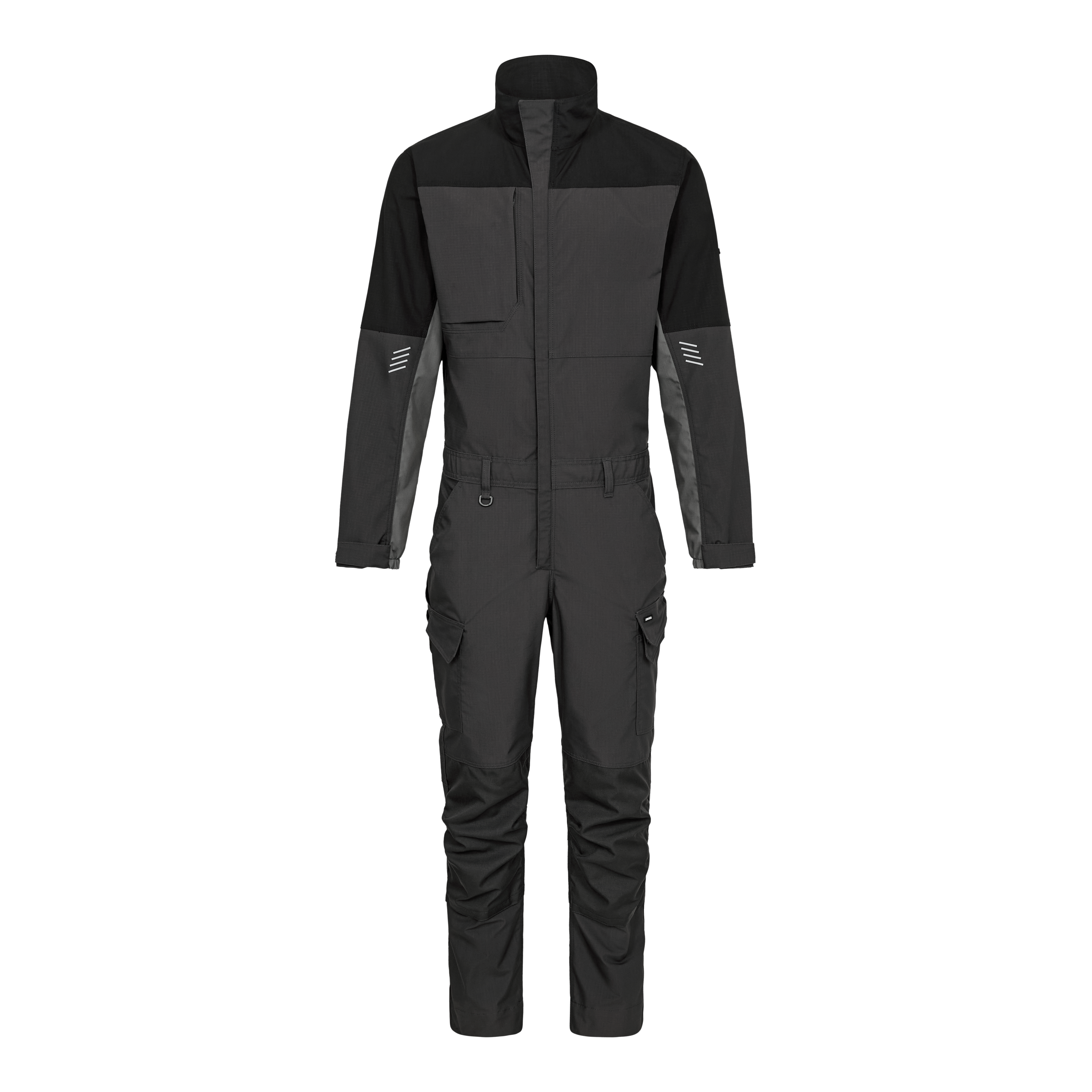 Engel Workwear Entire kedeldragt med 2-vejs stræk - Antrazitgrå/Sort [7920] / XS