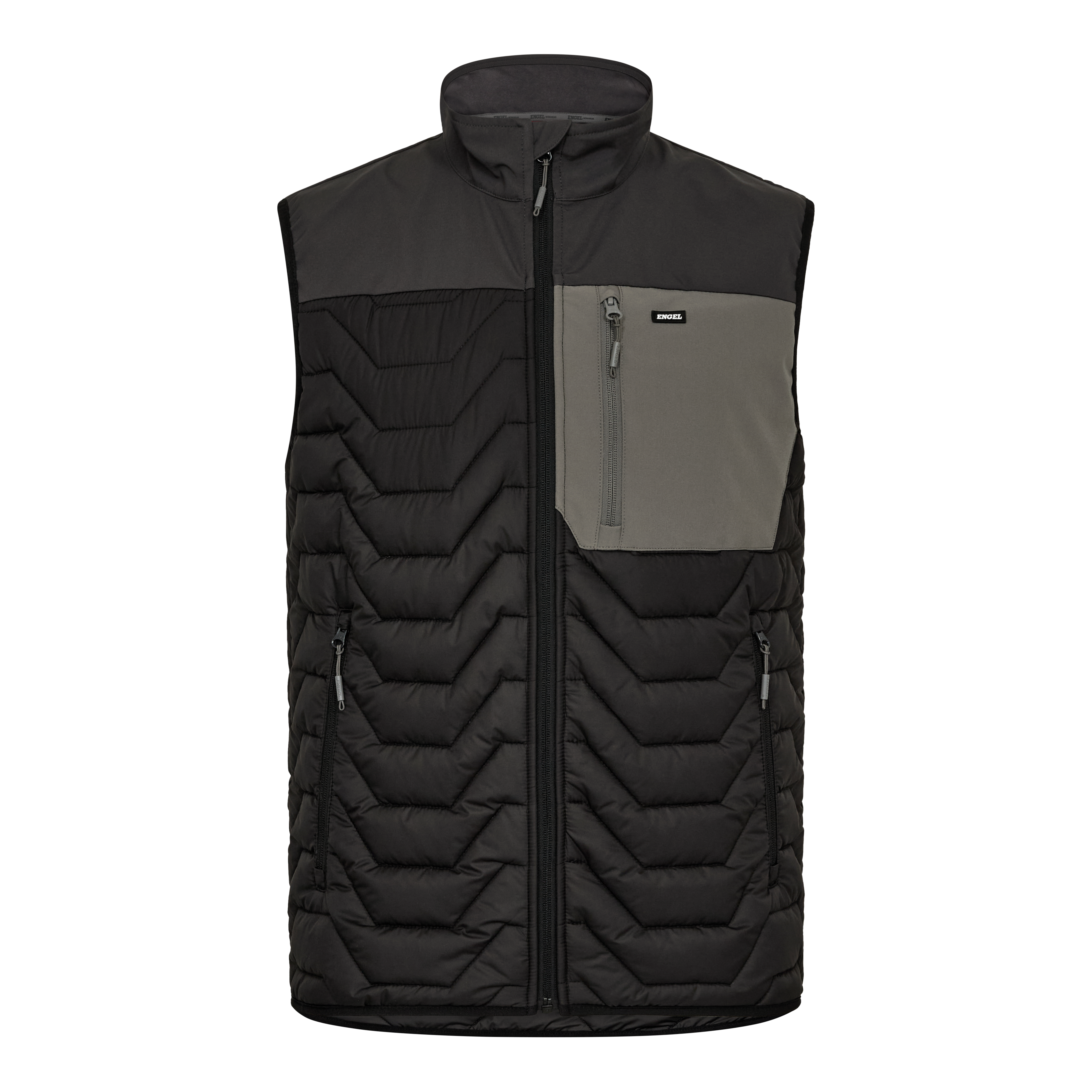 Engel Workwear Entire quiltet vest - Sort/Antrazitgrå [2079] / XS