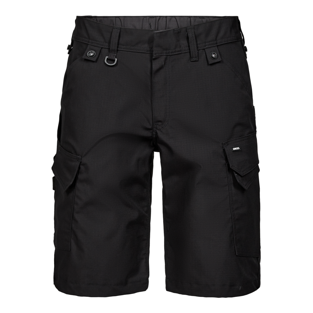 ENTIRE Arbeitsshorts mit 2-Wege-Stretch – Schwarz (Front)