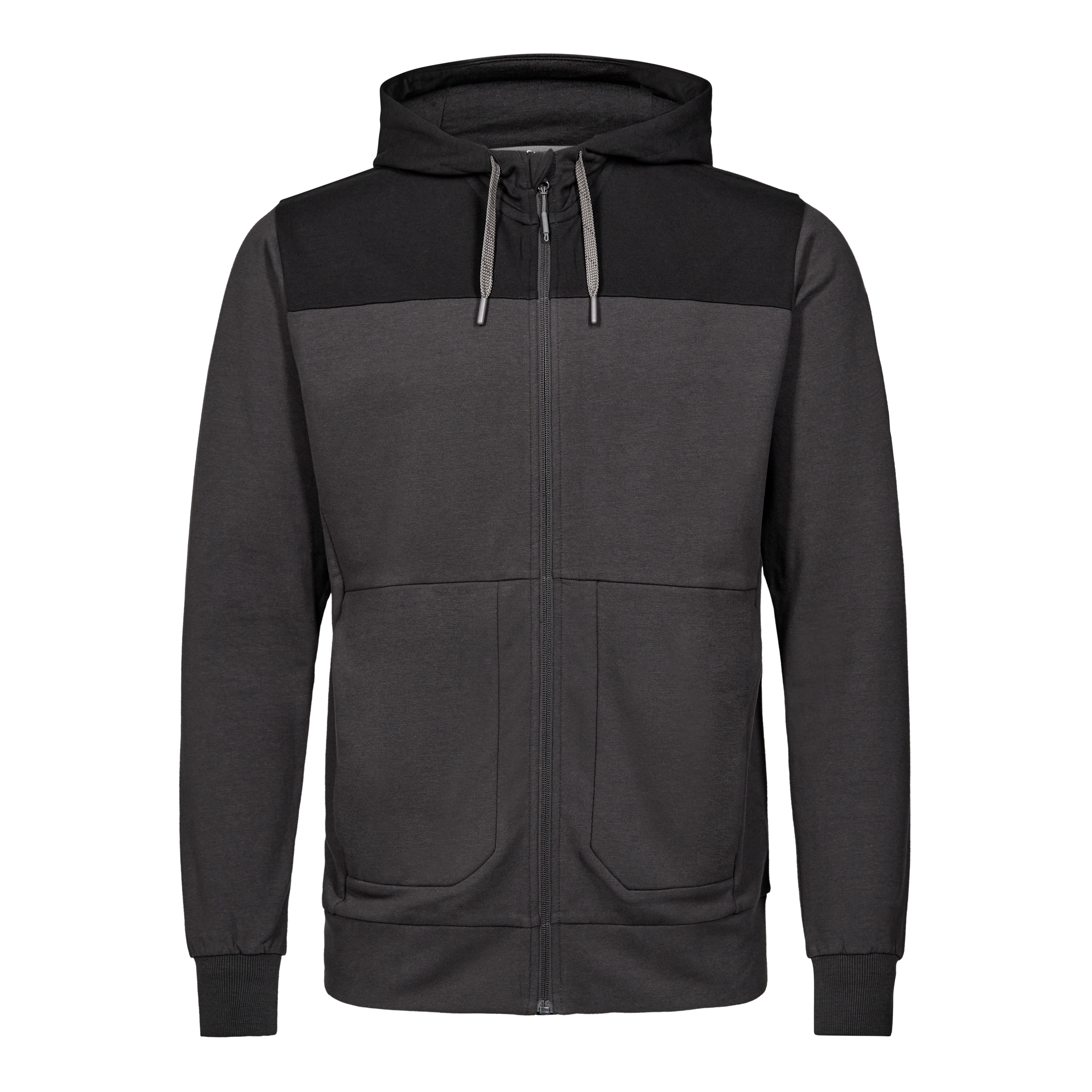 Engel Workwear Entire sweat cardigan med hætte - Antrazitgrå/Sort [7920] / XS
