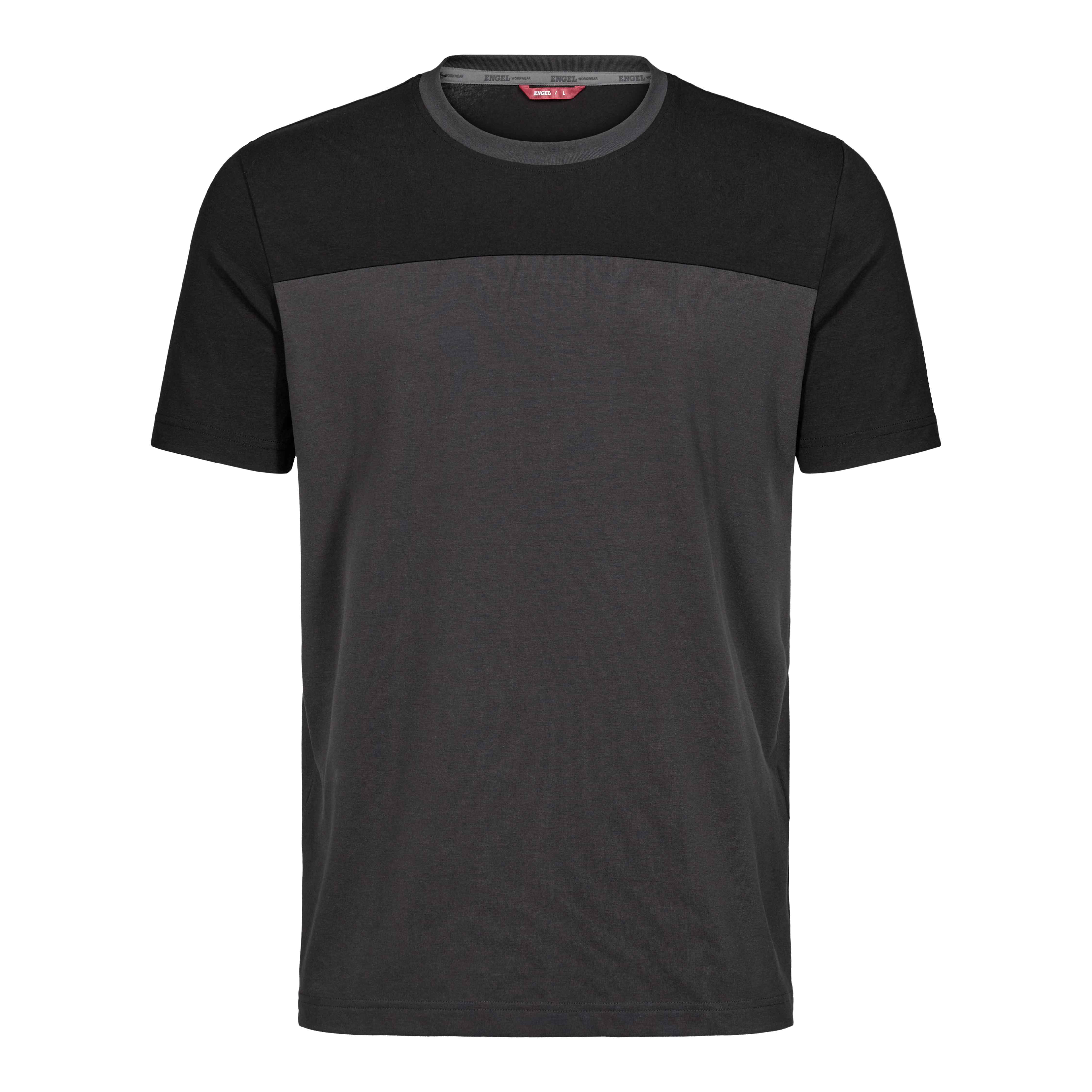 Engel Workwear Entire T-shirt - Antrazitgrå/Sort [7920] / XS