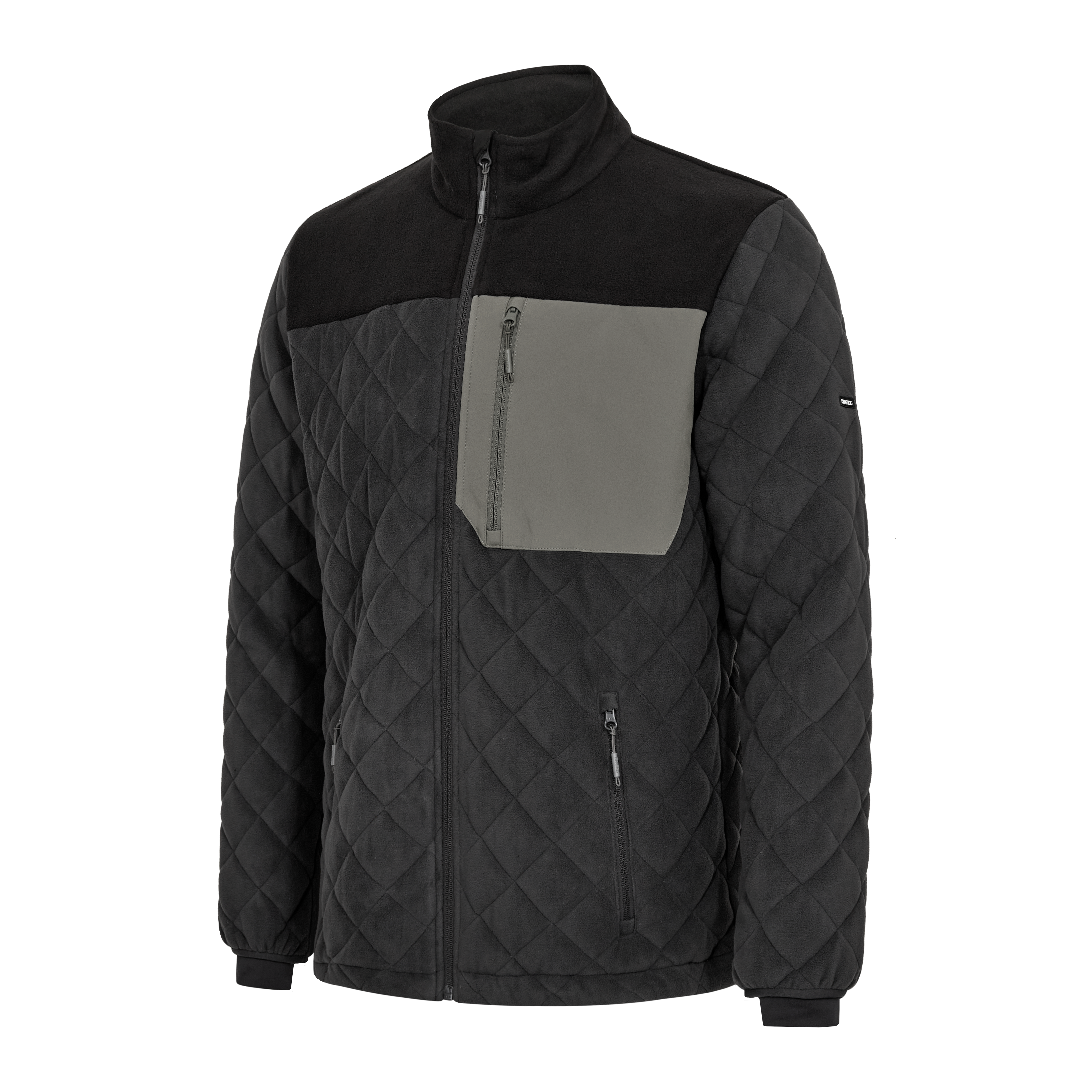 Engel Workwear Entire quiltet fleecejakke - Antrazitgrå/Sort [7920] / XS