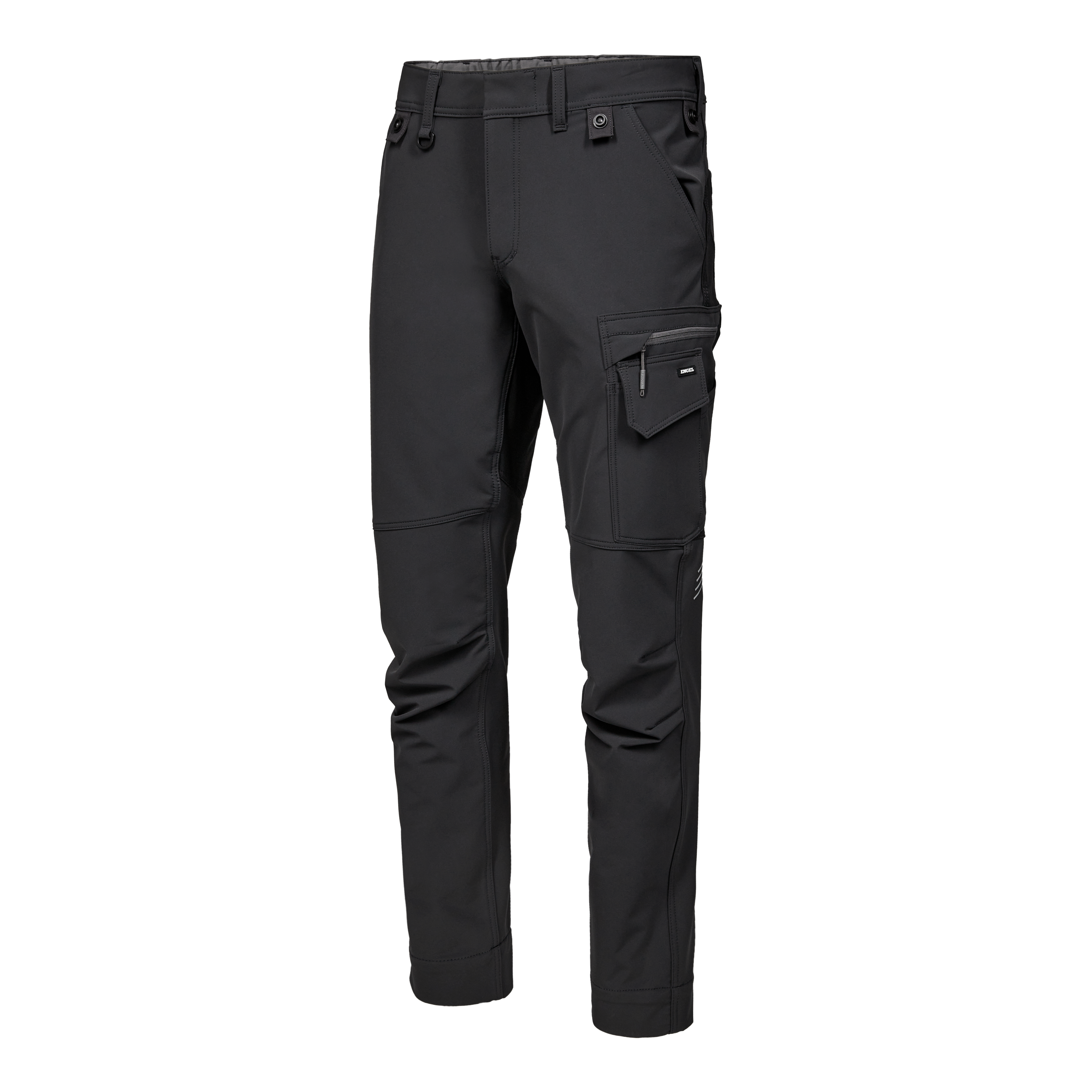 Engel Workwear Entire servicebukser med 4-vejs stræk - Antrazitgrå/Sort [7920] / K80