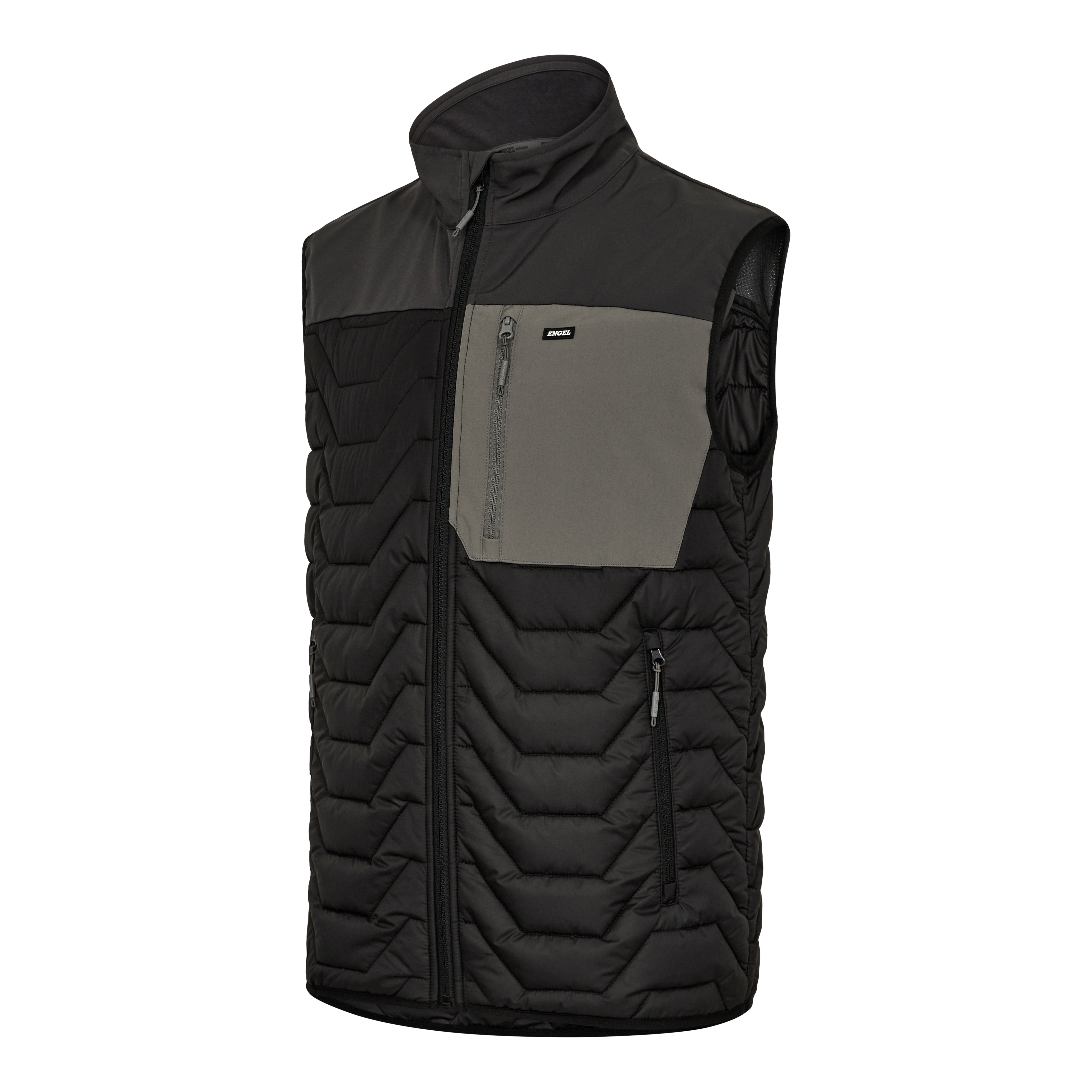 Engel Workwear Entire quiltet vest - Sort/Antrazitgrå [2079] / XS