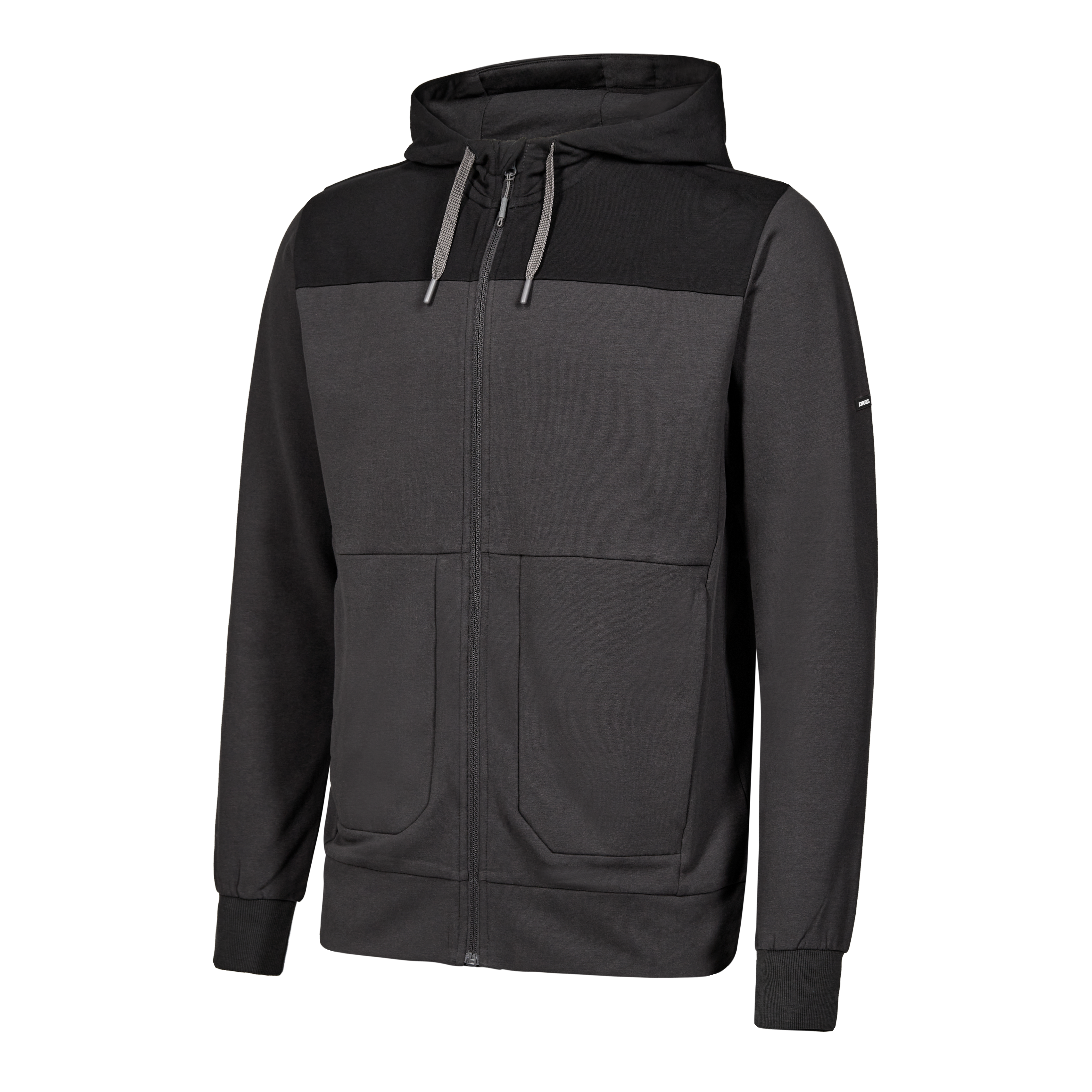 Engel Workwear Entire sweat cardigan med hætte - Antrazitgrå/Sort [7920] / XS