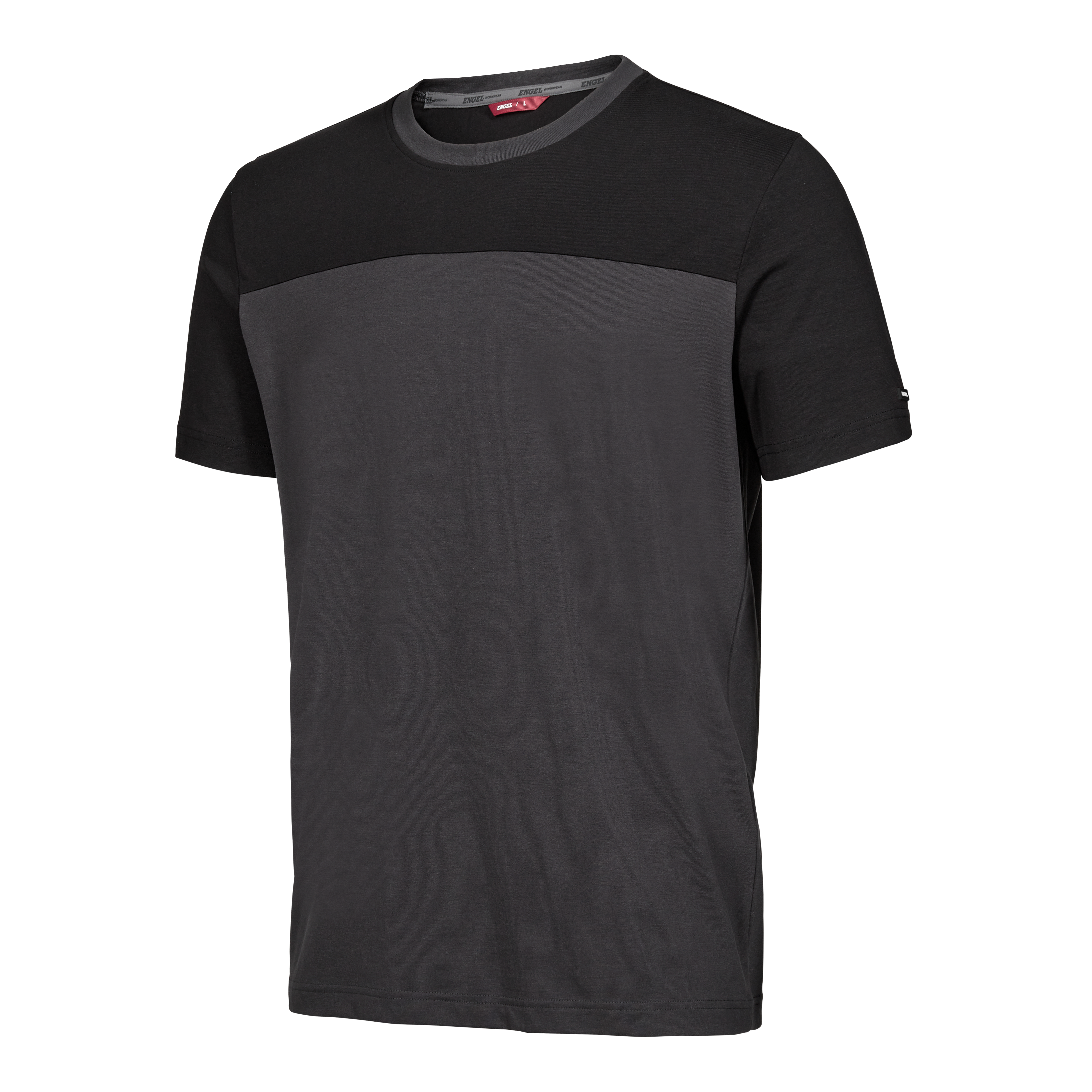 Engel Workwear Entire T-shirt - Antrazitgrå/Sort [7920] / XS