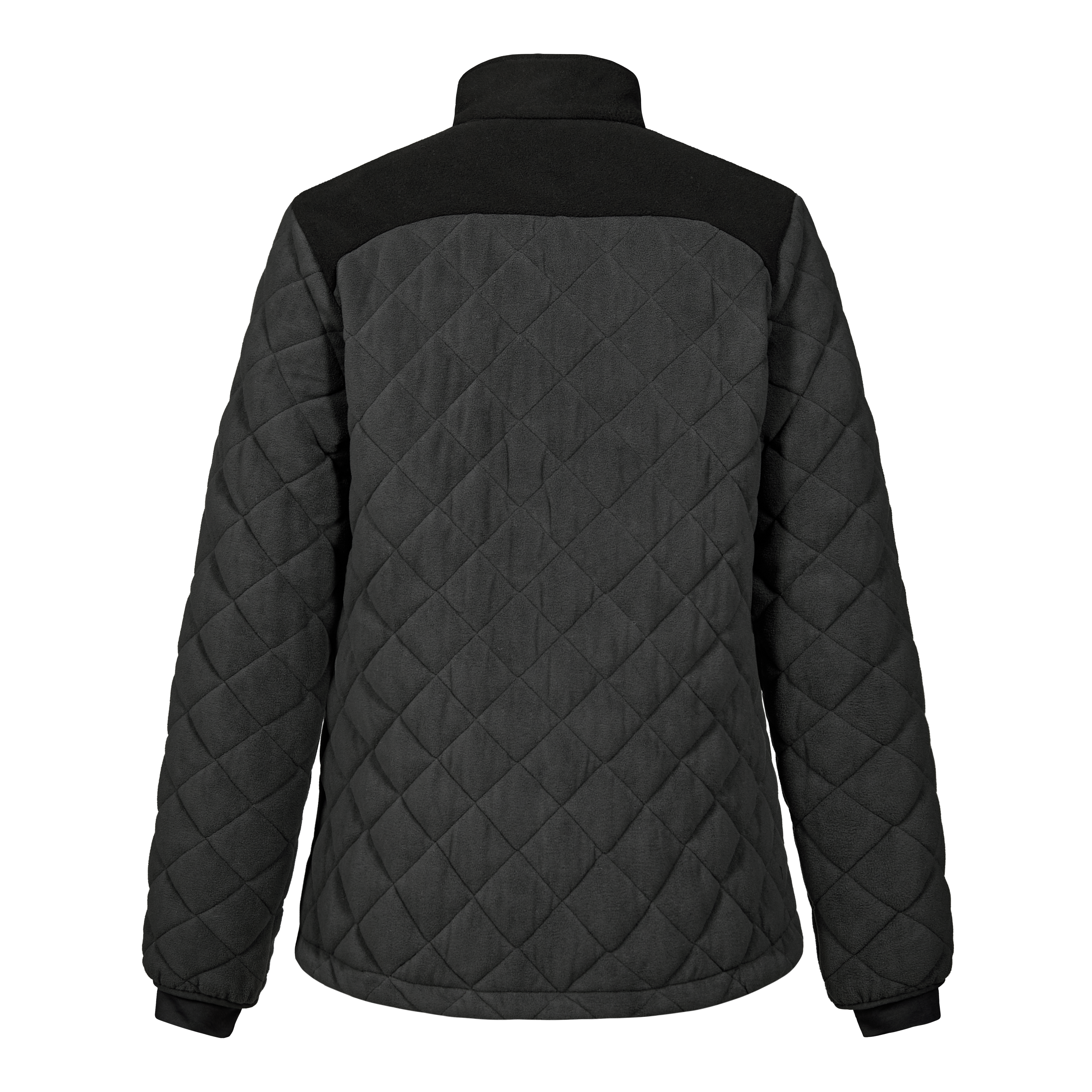 Engel Workwear Entire dame quiltet fleecejakke - Antrazitgrå/Sort [7920] / XS