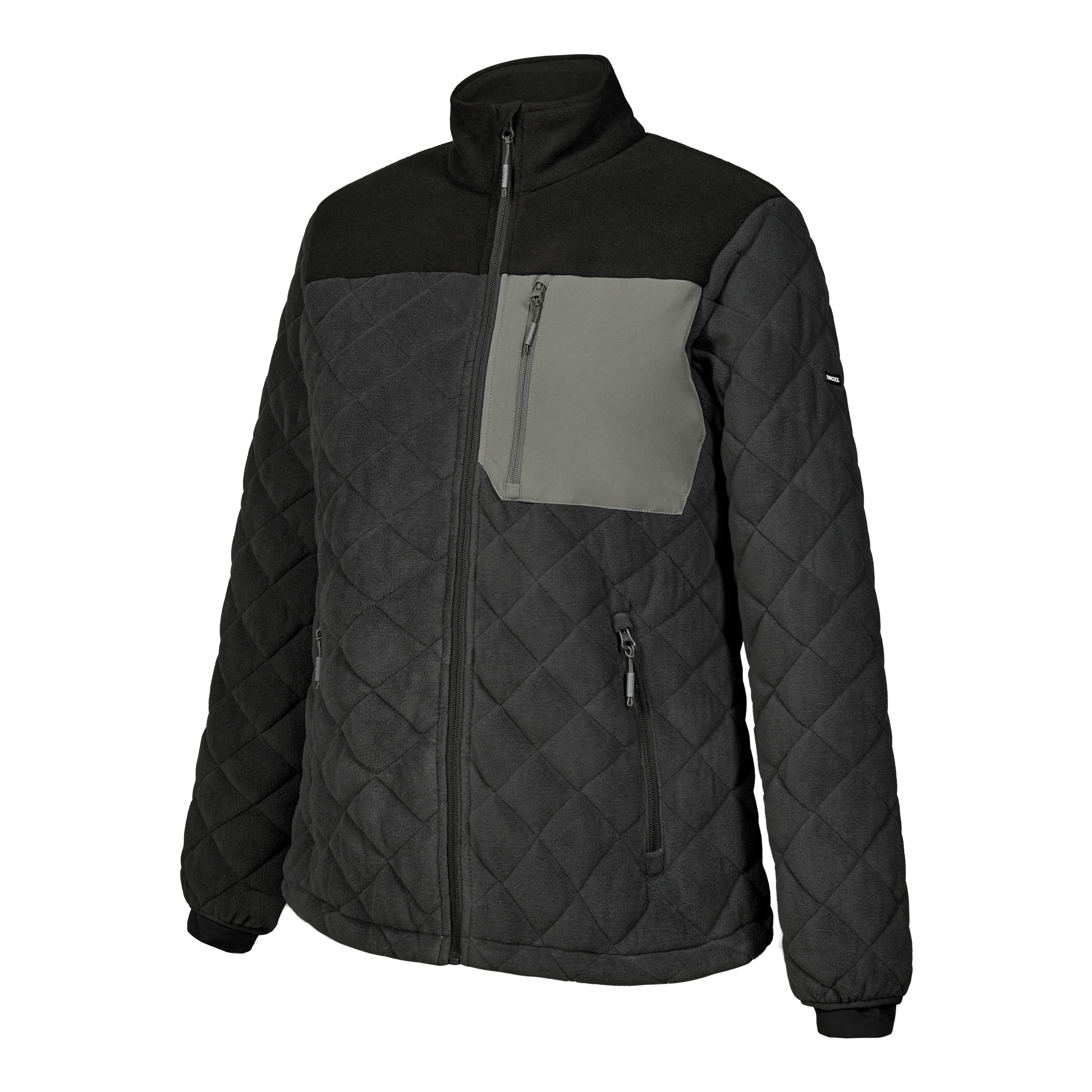 Engel Workwear Entire dame quiltet fleecejakke - Antrazitgrå/Sort [7920] / XS