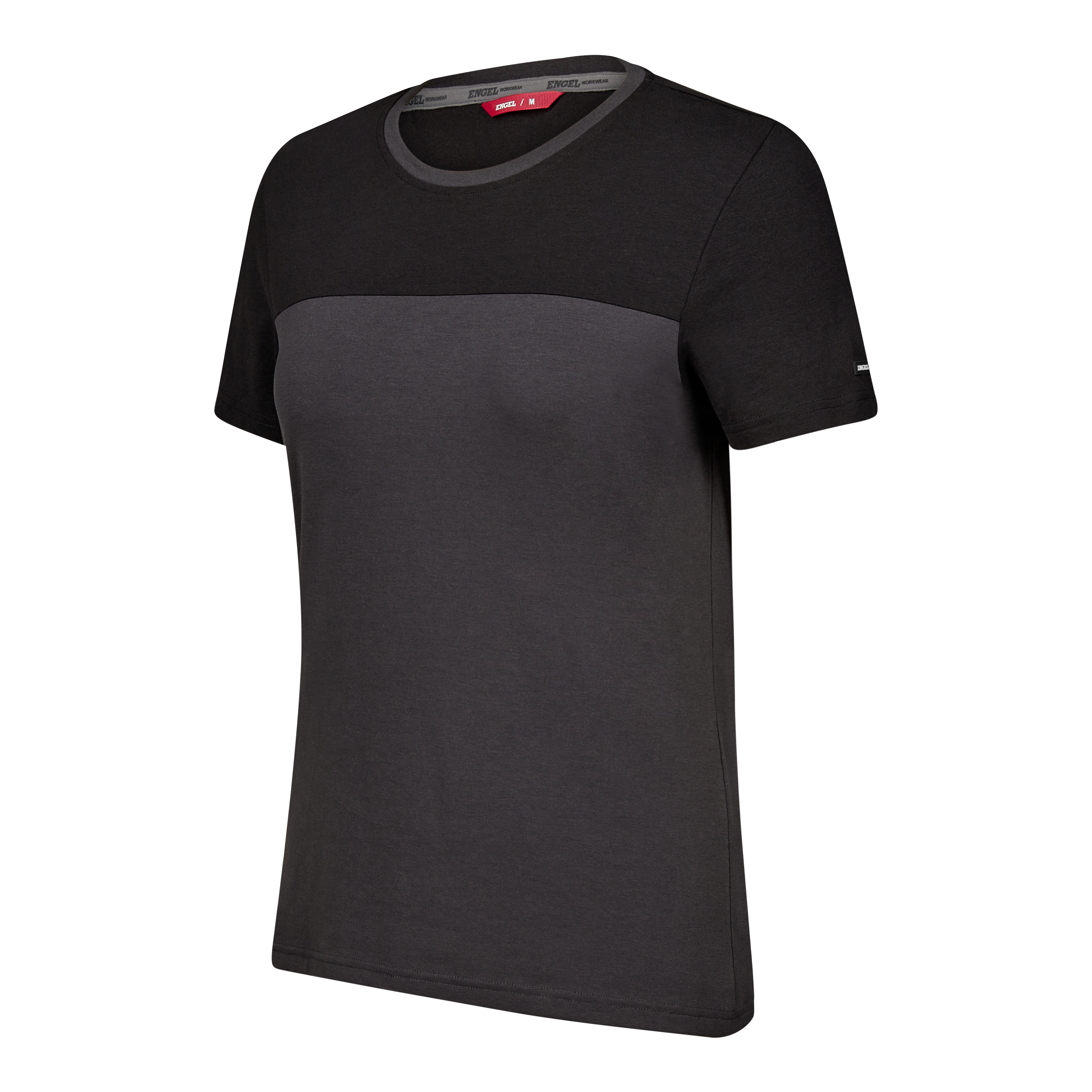 Engel Workwear Entire dame T-shirt - Antrazitgrå/Sort [7920] / XS