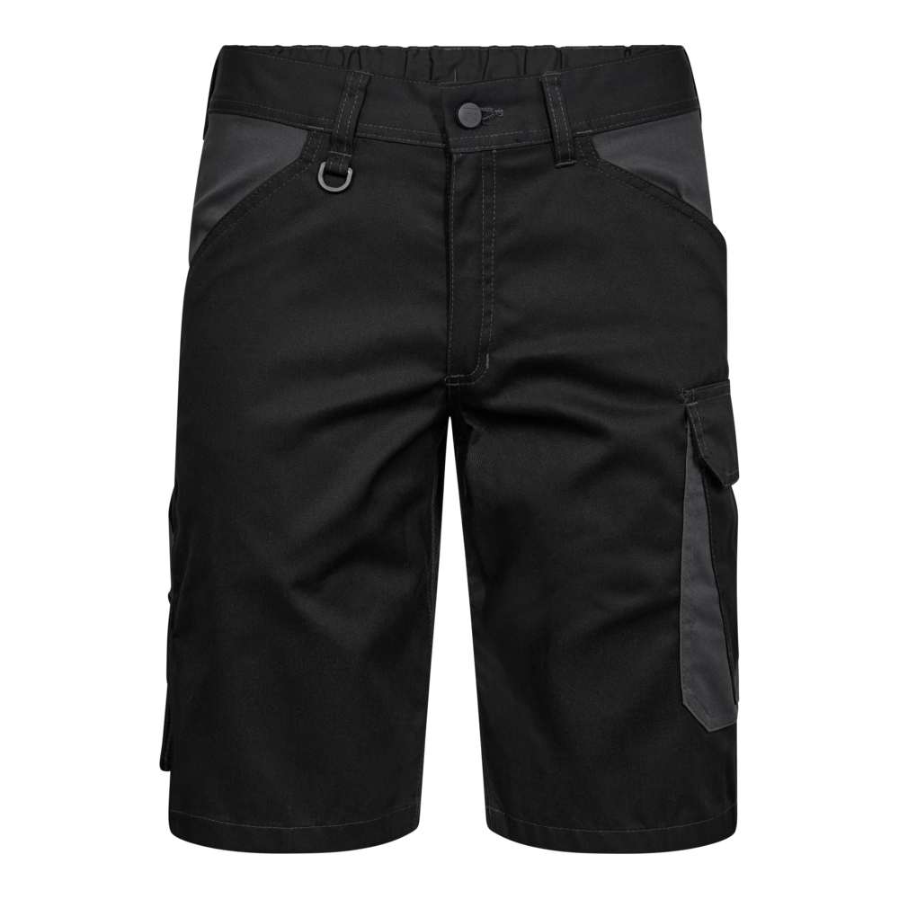 VENTURE Arbeitsshorts – Schwarz / Anthrazit Grau (Front)