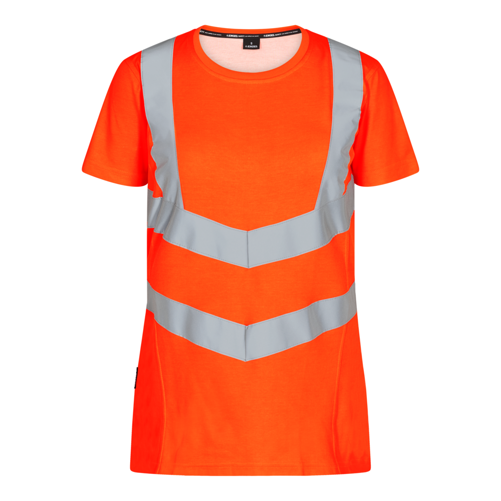 SAFETY Damen T-Shirt – Warnorange (Front)