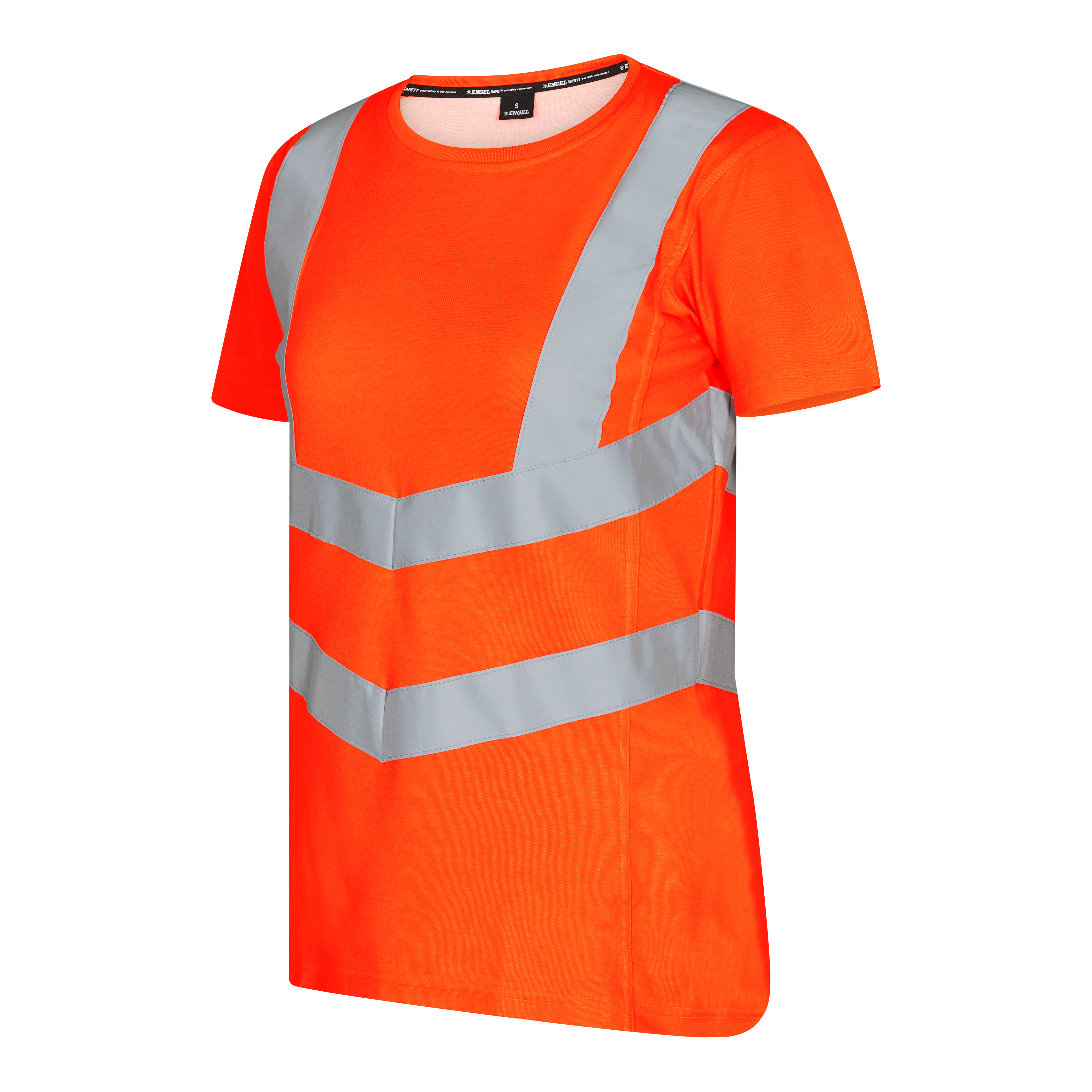 Engel Workwear Safety dame T-shirt - Hi-vis Orange [10] / XS