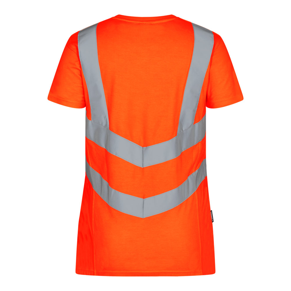 SAFETY Damen T-Shirt – Warnorange (Rücken)