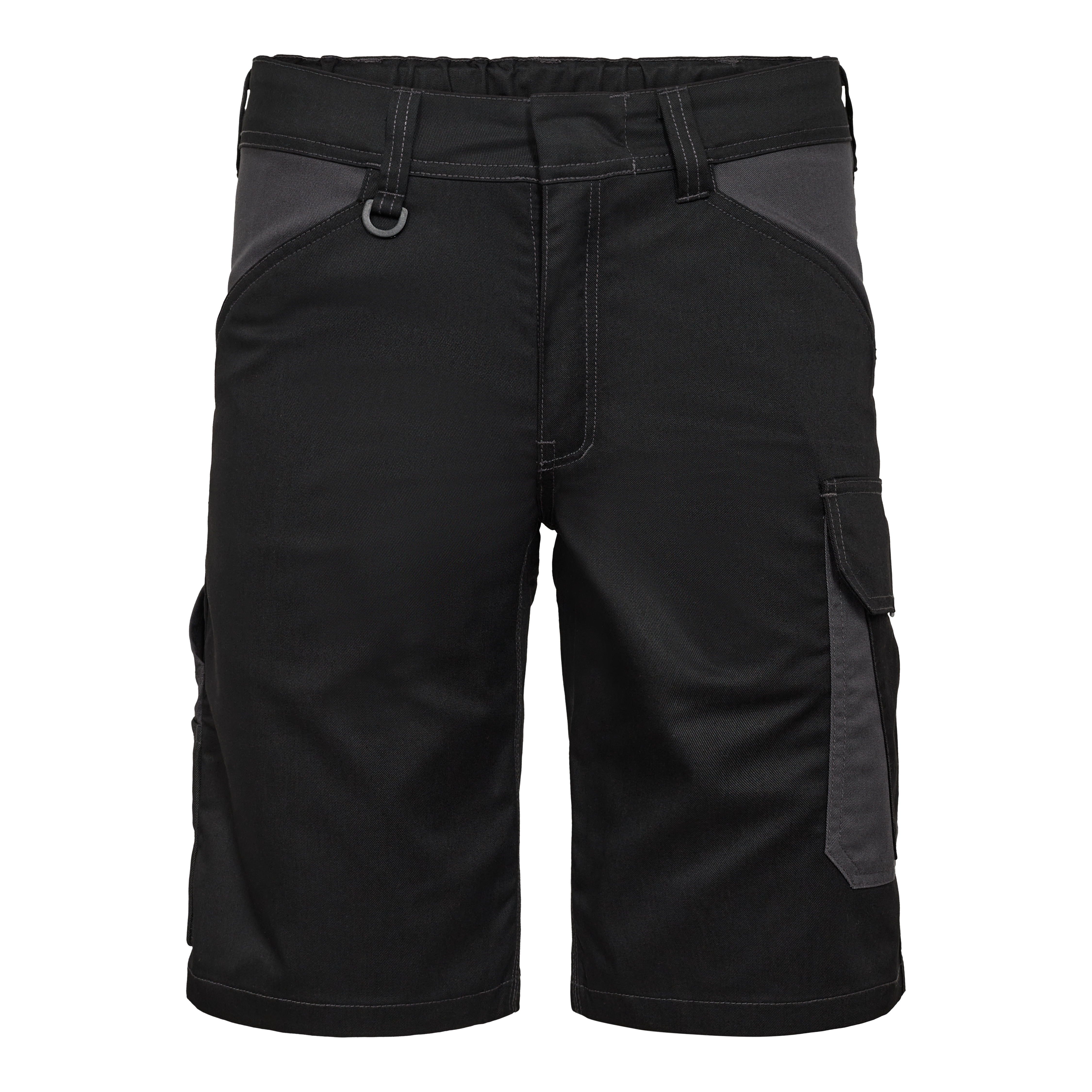 Engel Workwear Venture arbejdsshorts med skjult knaplukning - Sort/Antrazitgrå [2079] / 72