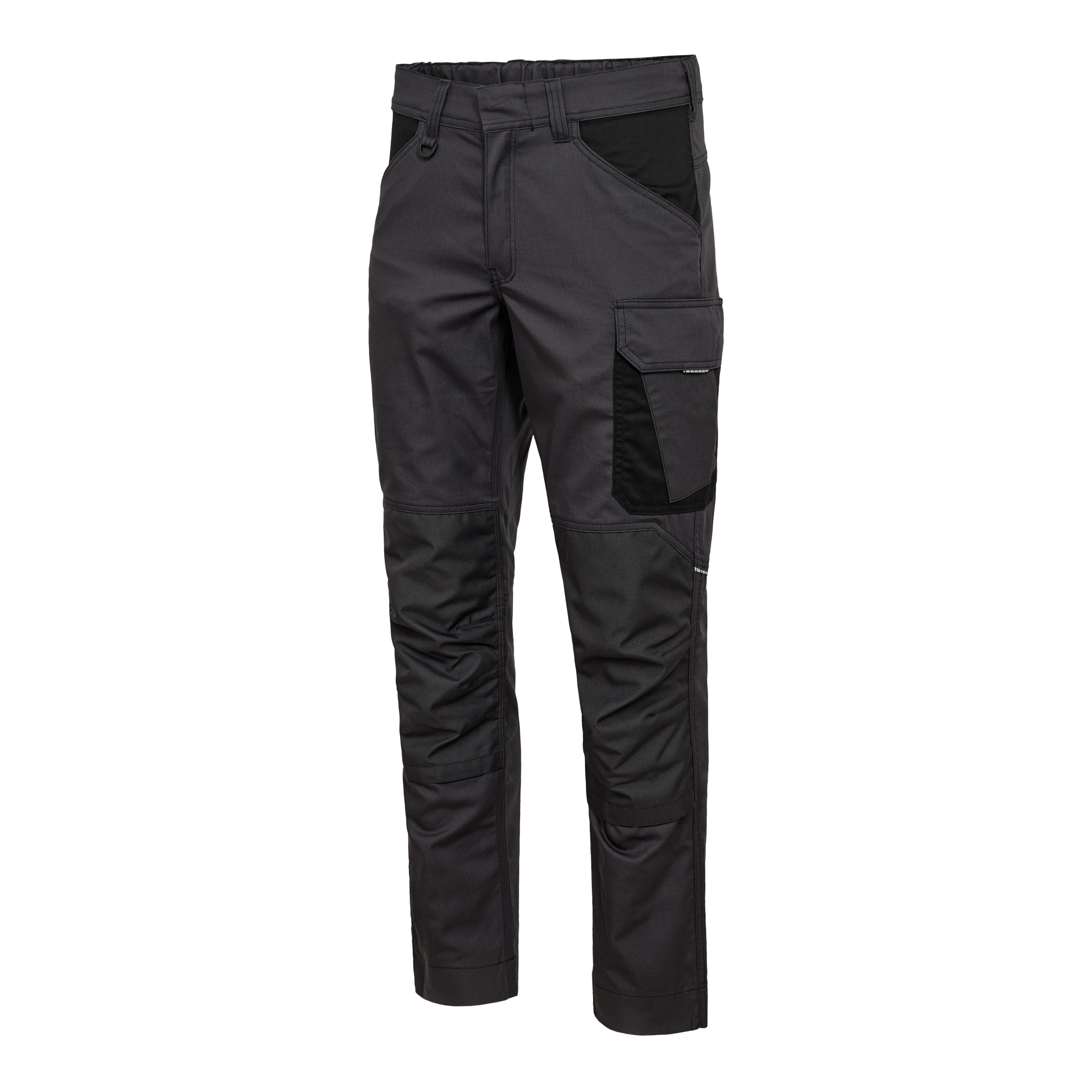 Engel Workwear Venture arbejdsbukser med skjult knaplukning - Antrazitgrå/Sort [7920] / K80
