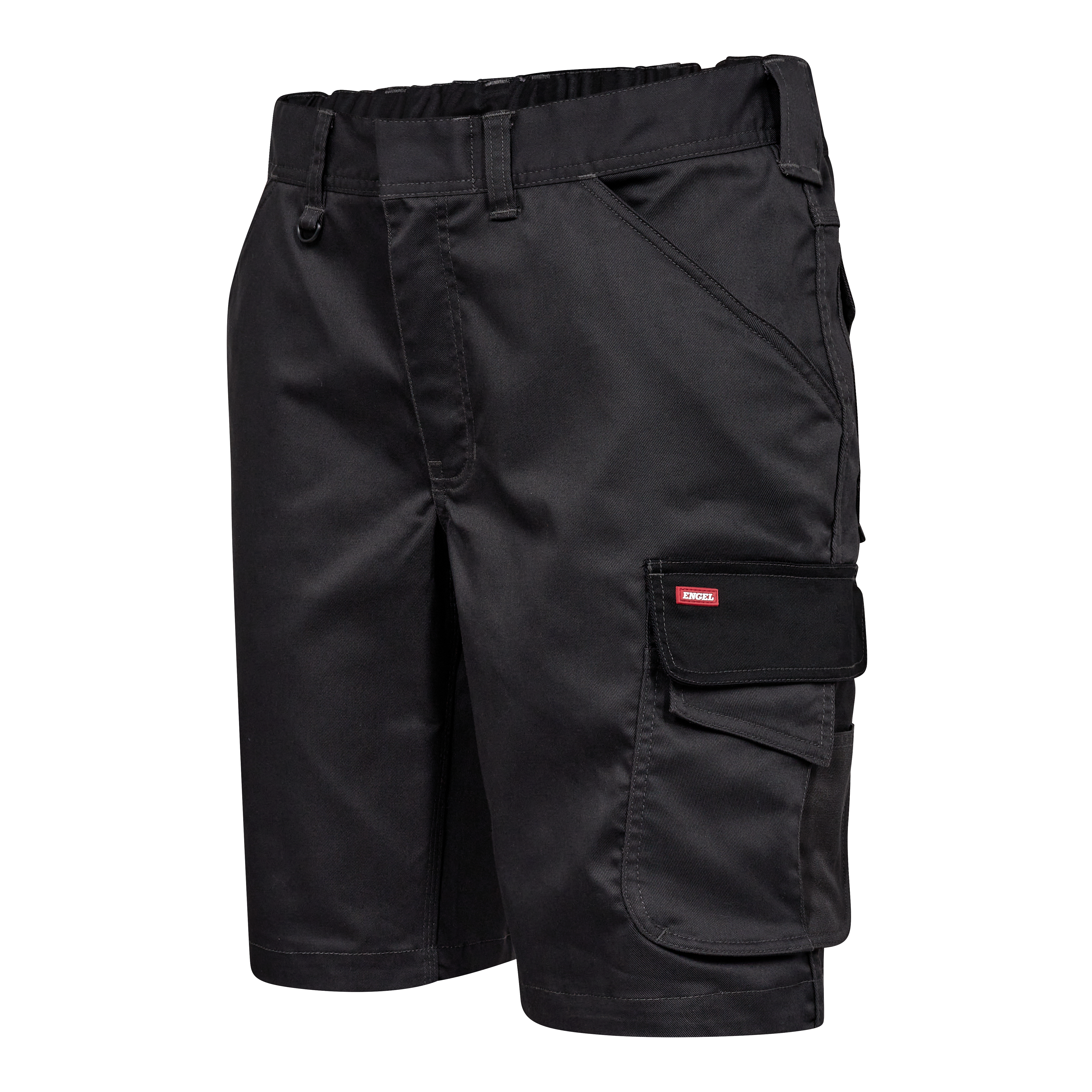 Engel Workwear Galaxy arbejdsshorts med 2-vejs stræk - Antrazitgrå/Sort [7920] / 72