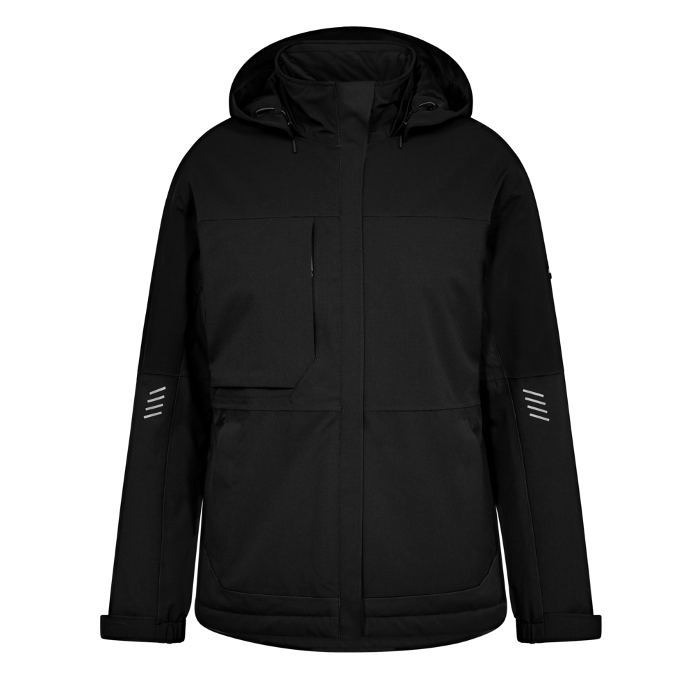 ENTIRE Damen Winterjacke – Schwarz (Front)