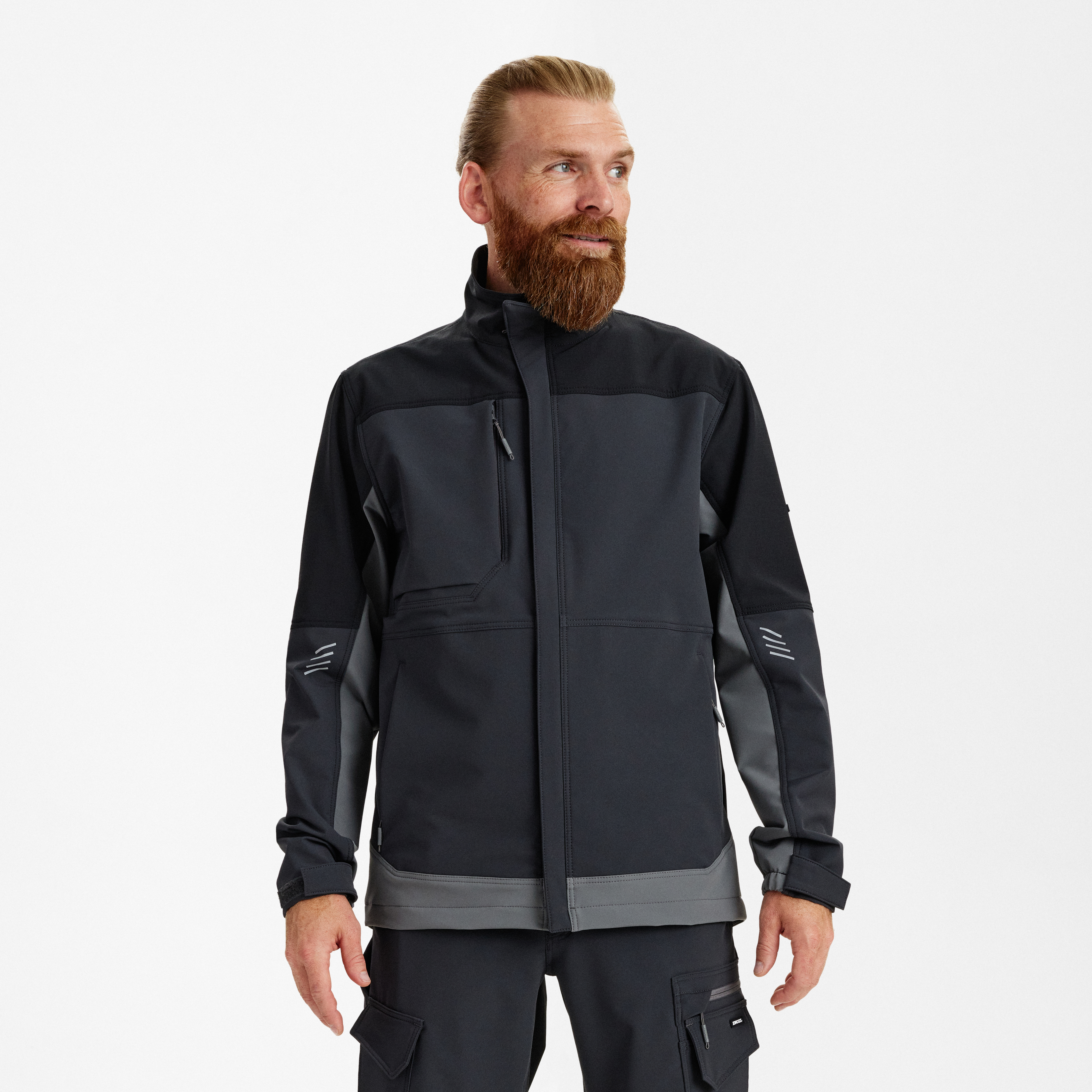 Engel Workwear Entire arbejdsjakke med 4-vejs stræk... - Antrazitgrå/Sort [7920] / XS