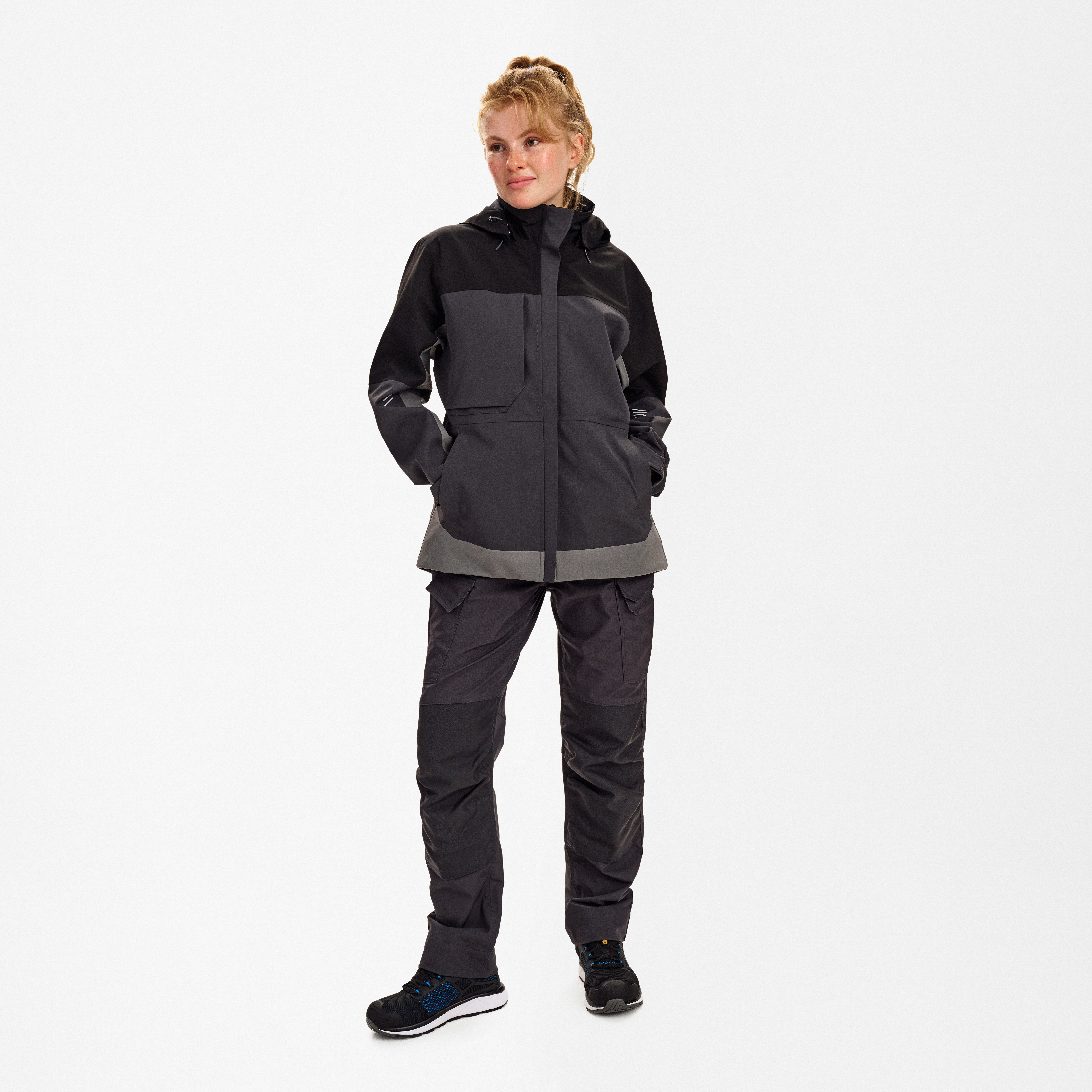 Engel Workwear Entire dame skaljakke - Antrazitgrå/Sort [7920] / XS