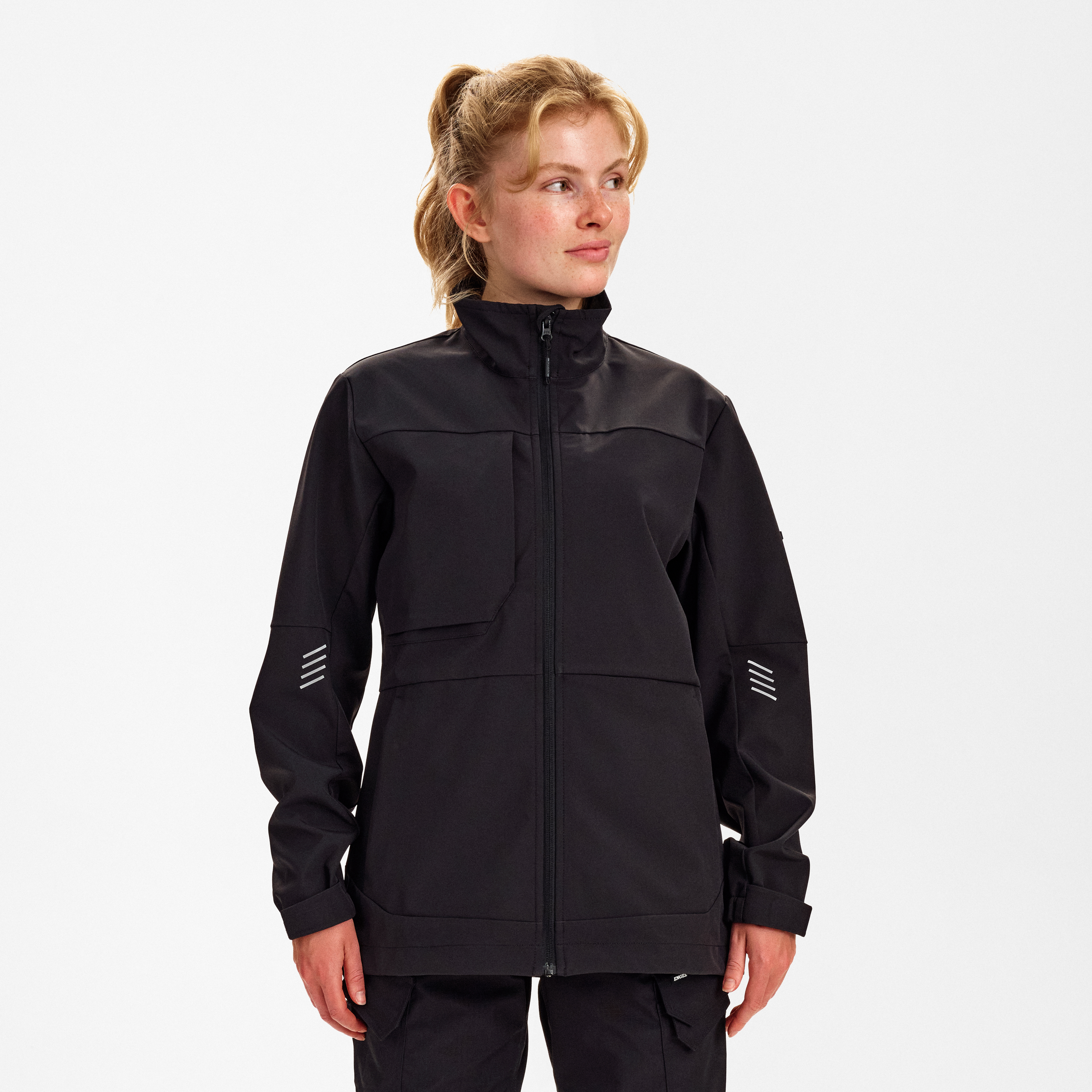 Engel Workwear Entire dame softshelljakke - Sort [20] / XS