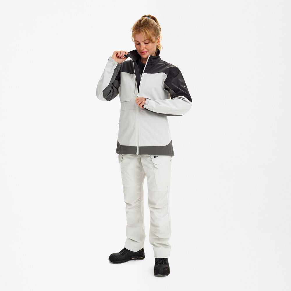Ženska softshell jakna – Bone White / Anthracite Grey