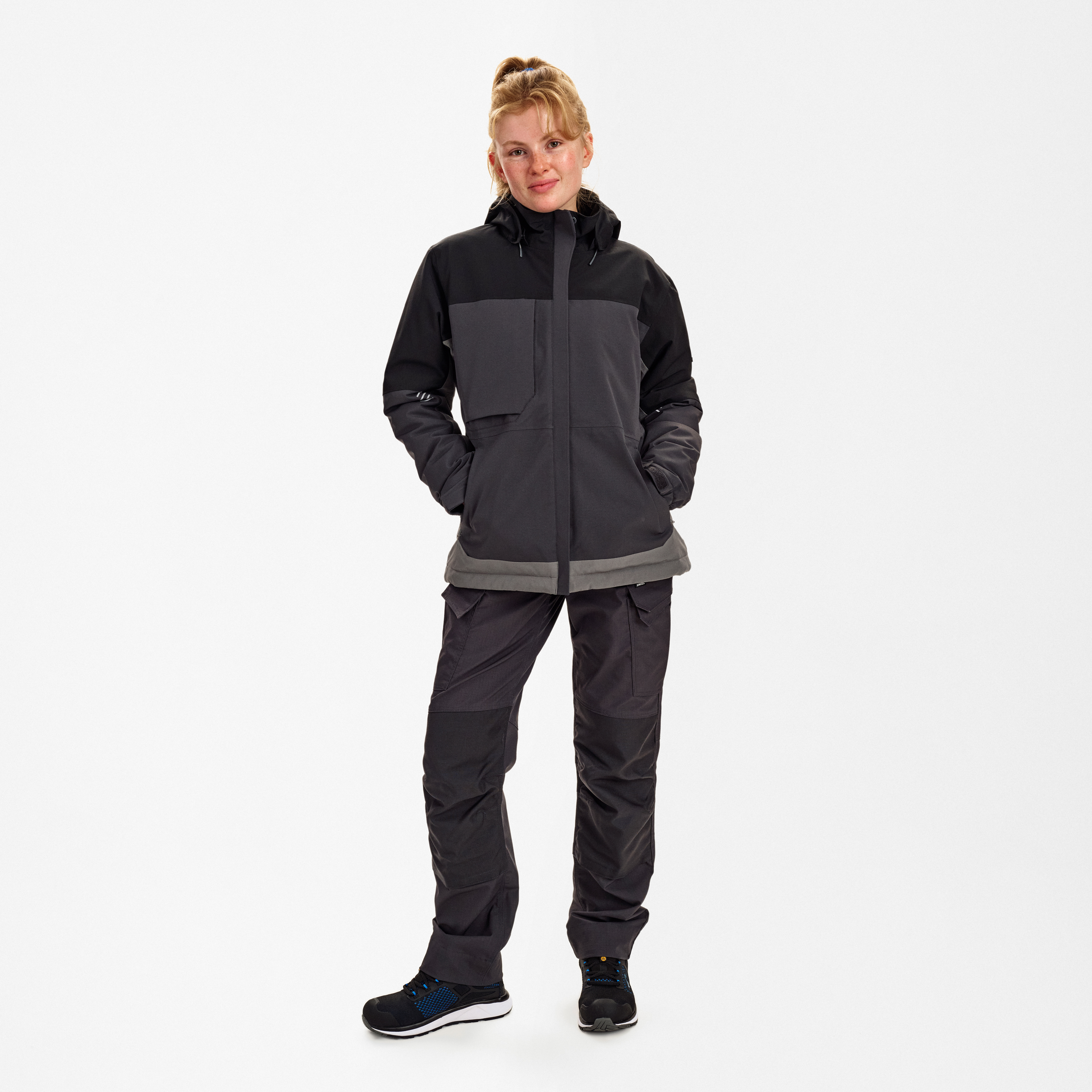 Engel Workwear Entire dame vinterjakke - Antrazitgrå/Sort [7920] / XS