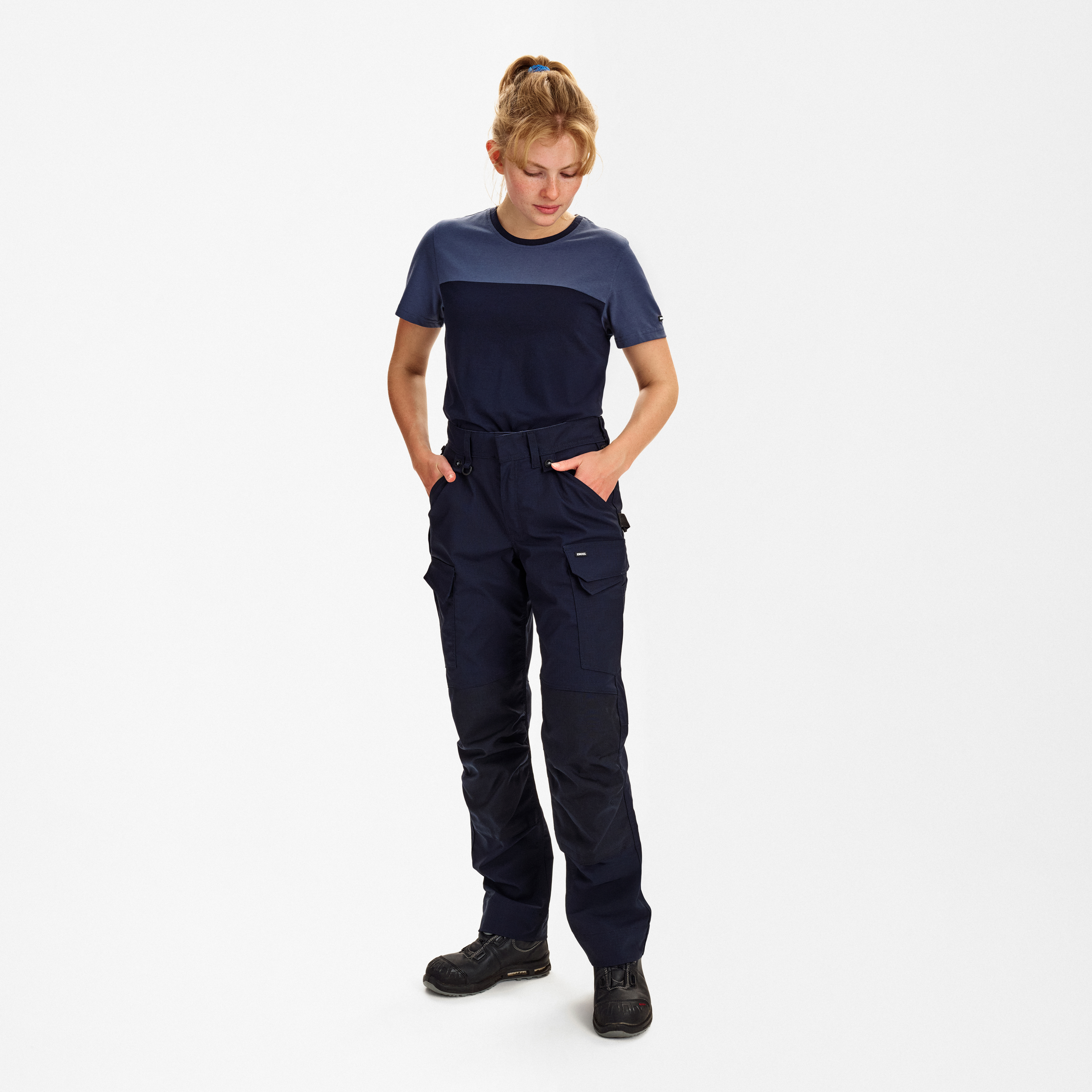 Engel Workwear Entire dame arbejdsbukser med 2-vejs stræk - [502] / 34