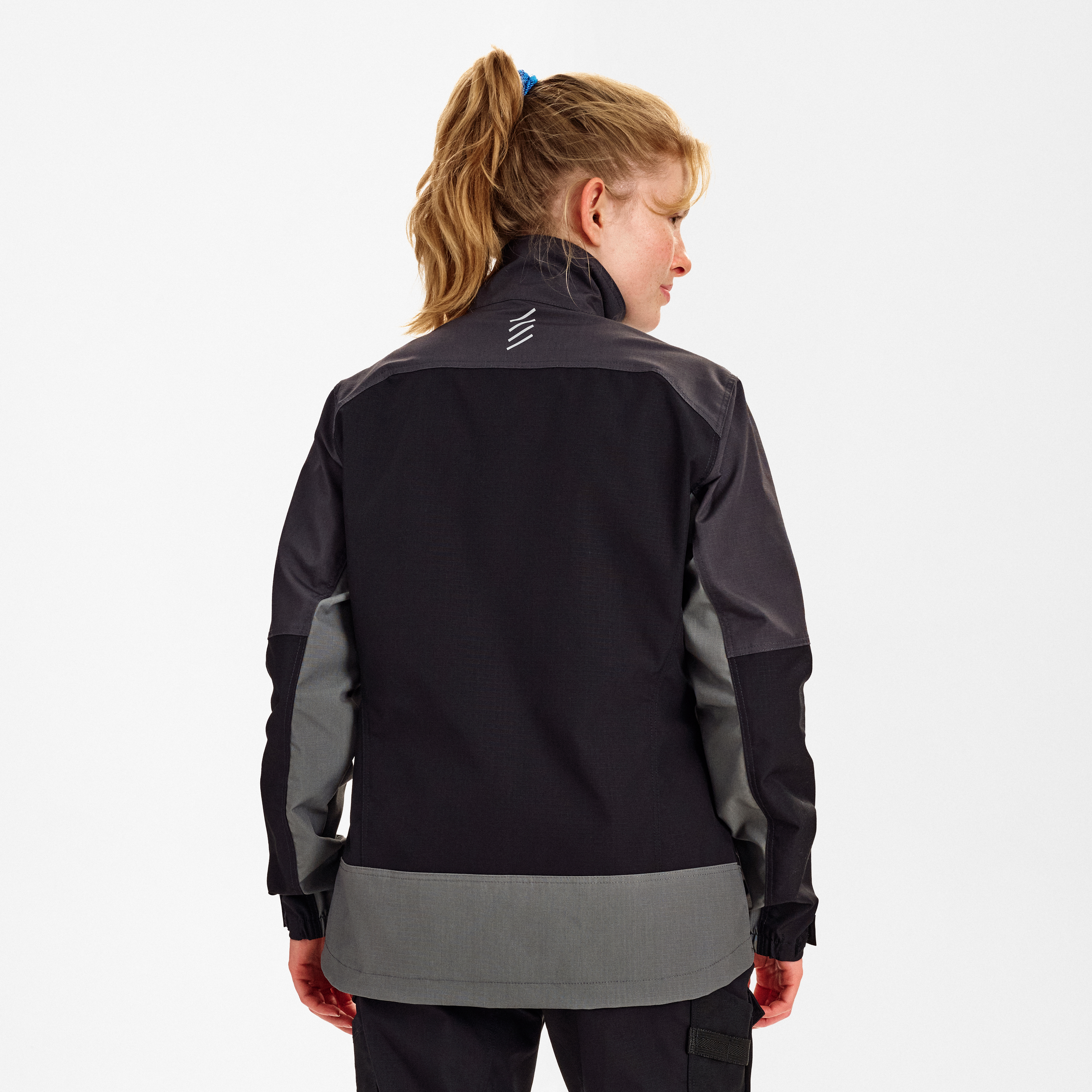 Engel Workwear Entire dame arbejdsjakke med 2-vejs stræk - Sort/Antrazitgrå [2079] / XS