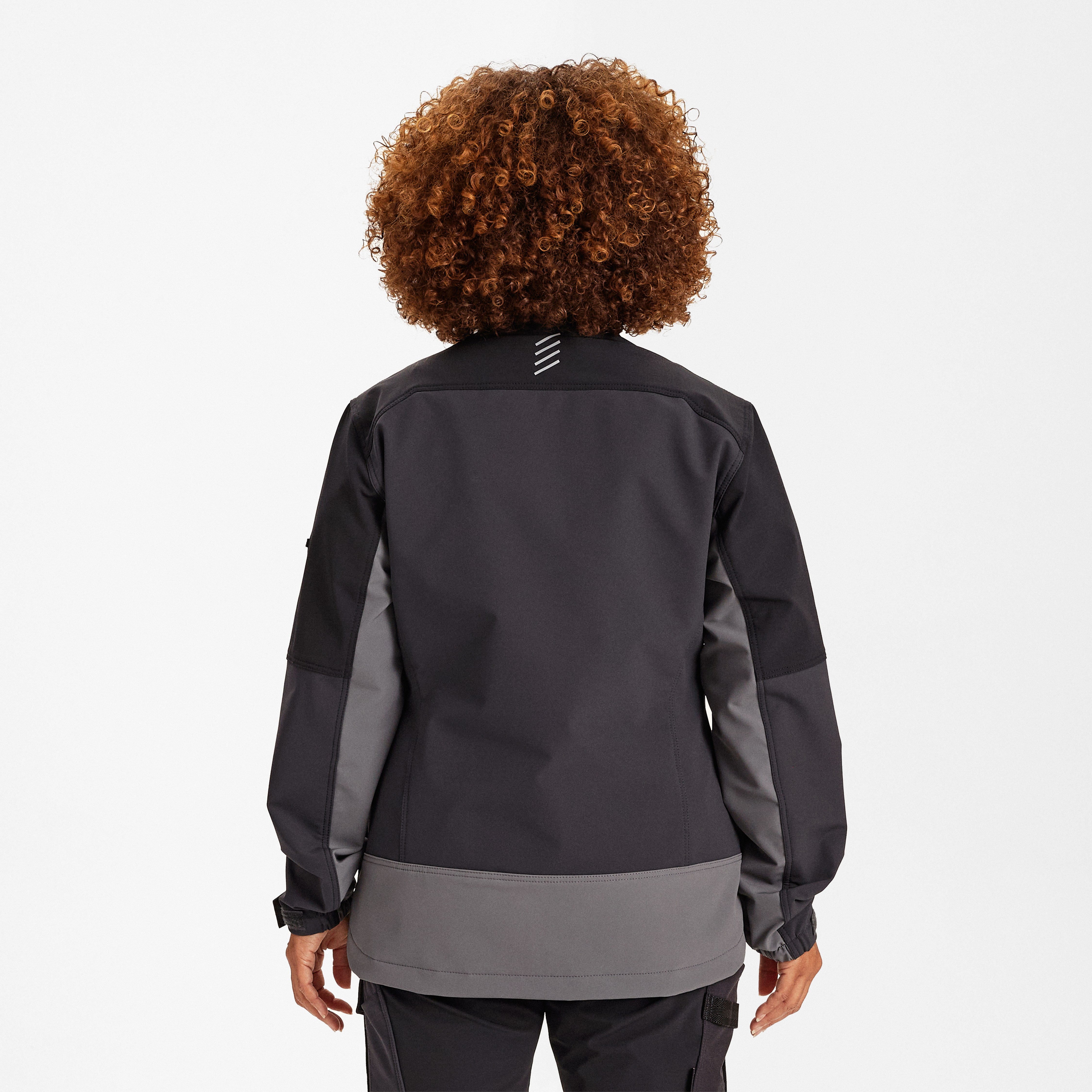 Engel Workwear Entire dame arbejdsjakke med 4-vejs stræk - Antrazitgrå/Sort [7920] / XS