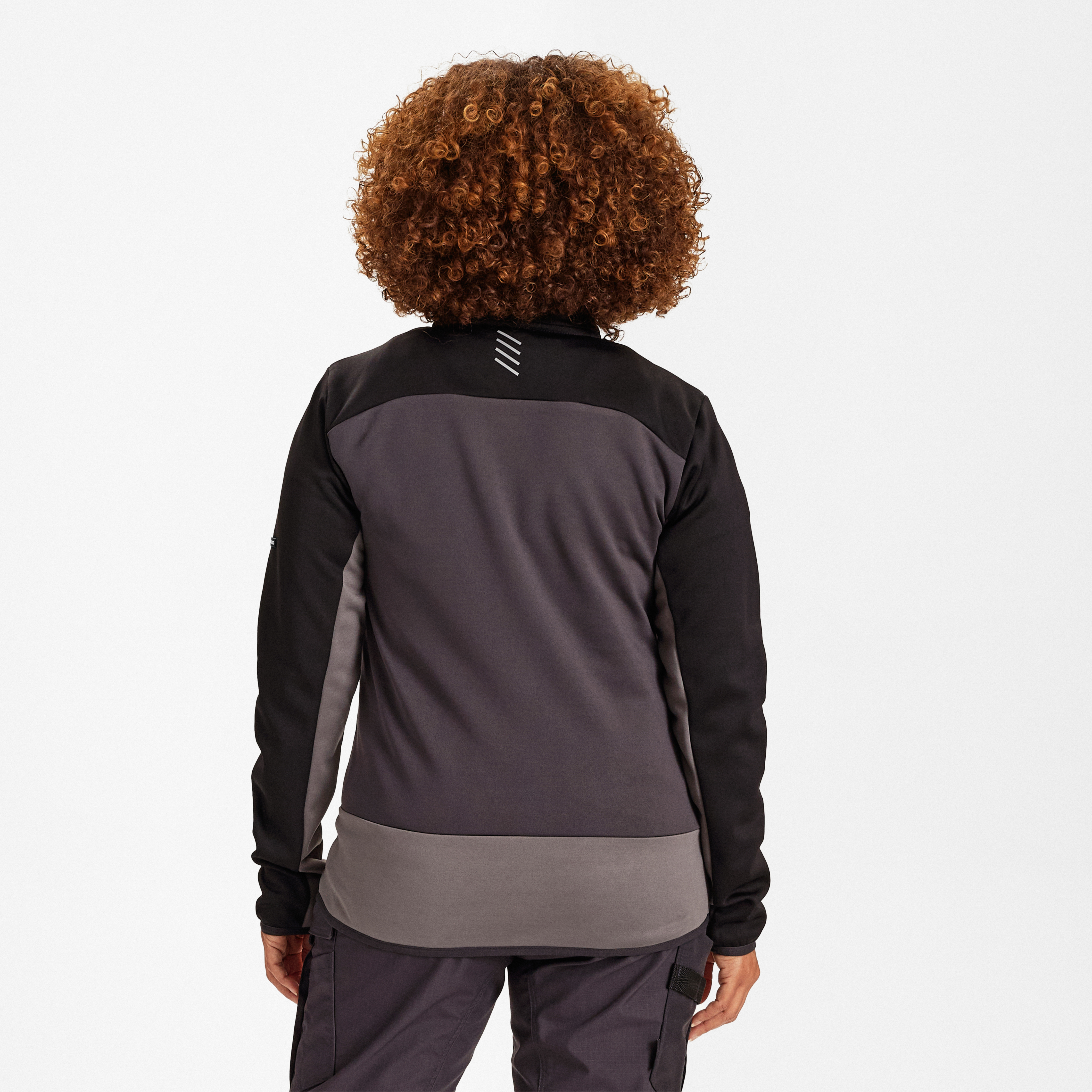 Engel Workwear Entire dame midlayer cardigan - Antrazitgrå/Sort [7920] / XS