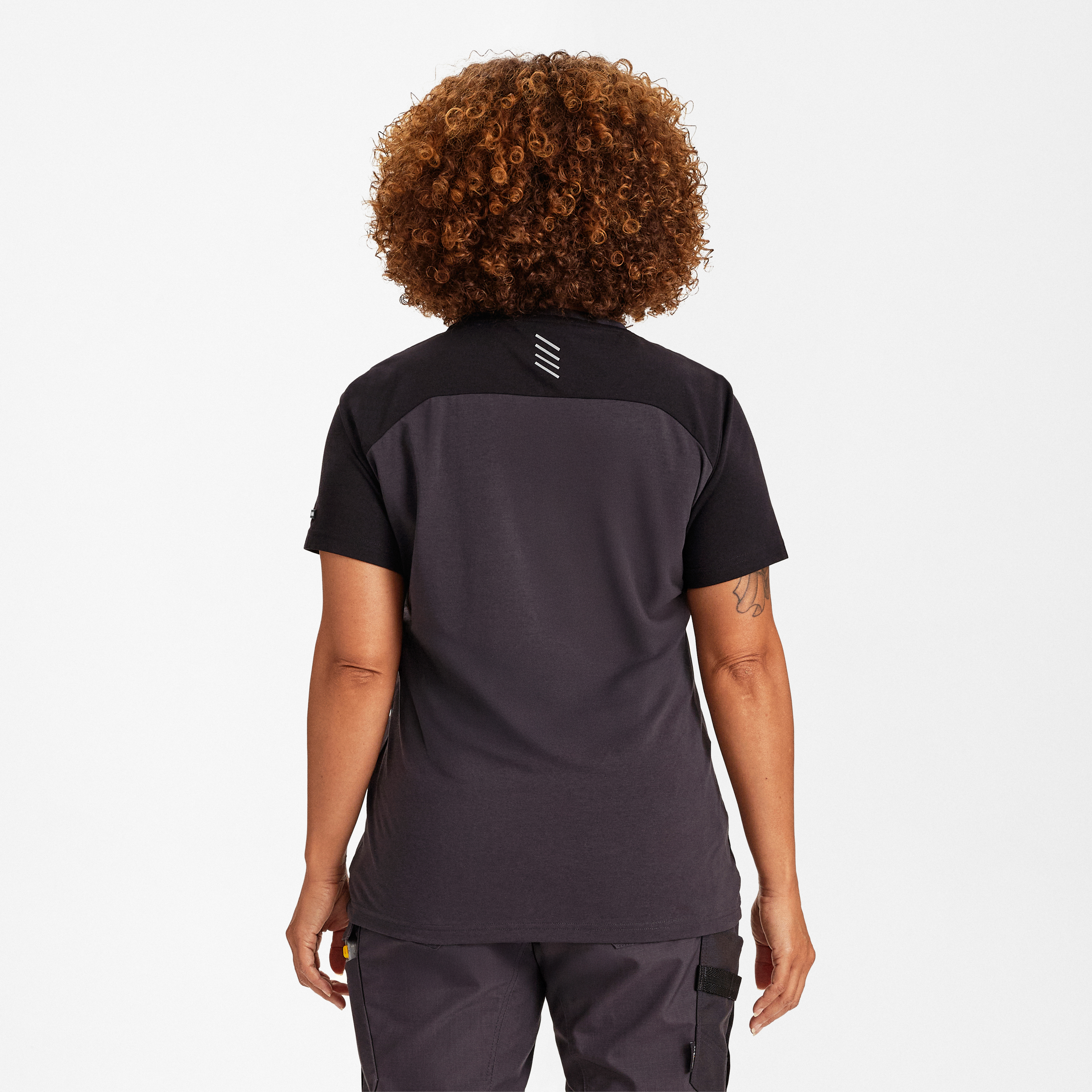 Engel Workwear Entire dame T-shirt - Antrazitgrå/Sort [7920] / XS
