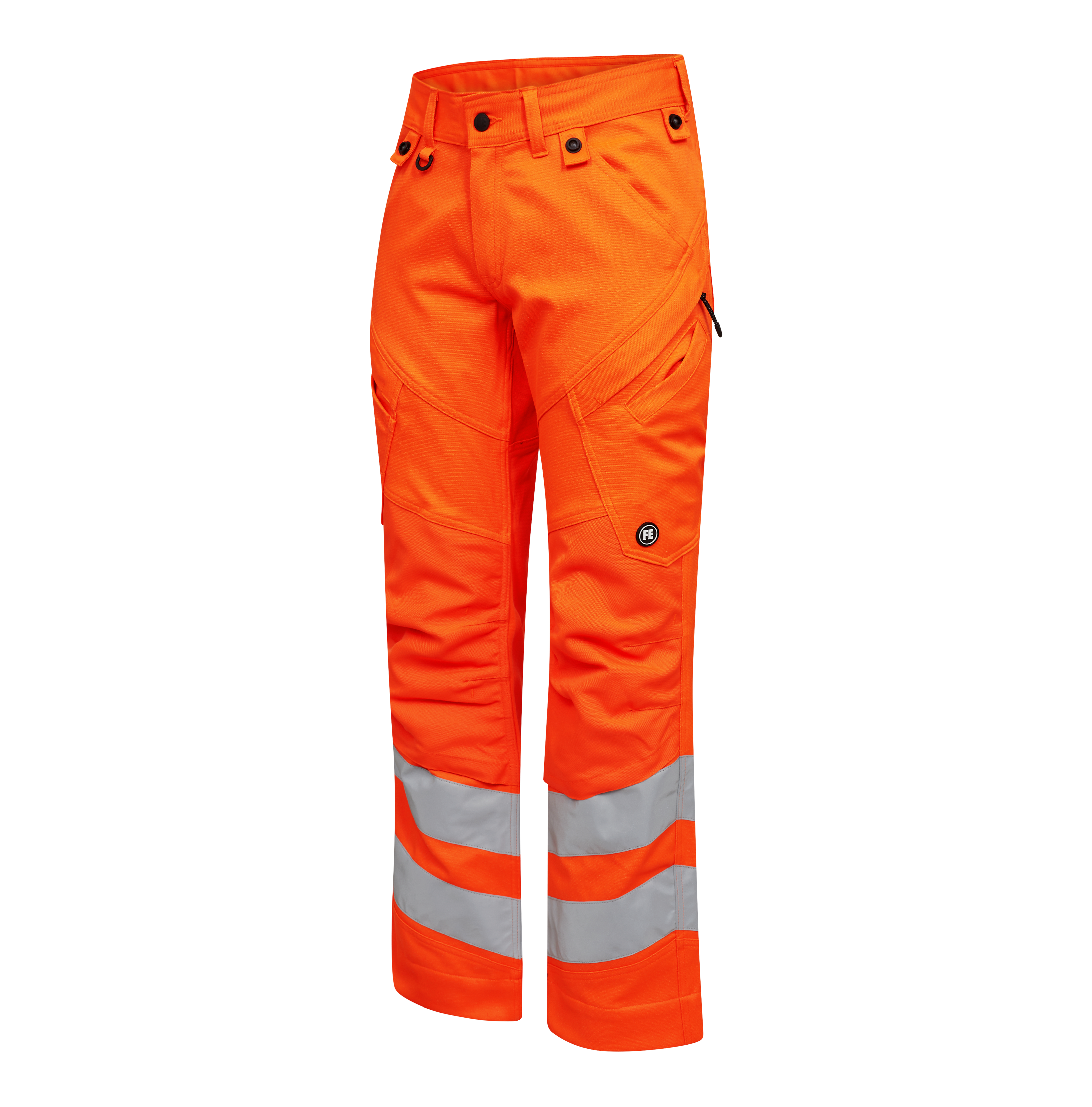 Engel Workwear Safety arbejdsbukser med 2-vejs stræk - Hi-vis Orange [10] / K80