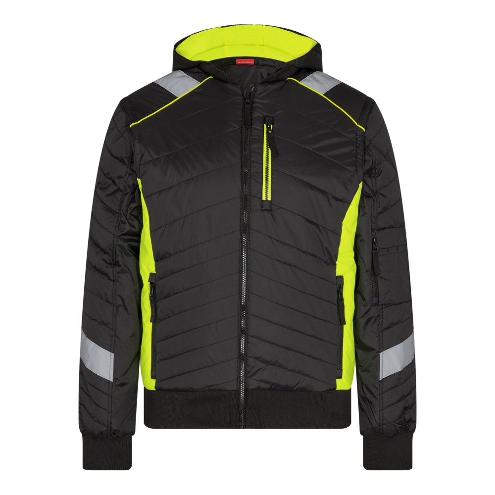CARGO Steppjacke – Schwarz / Gelb (Front)