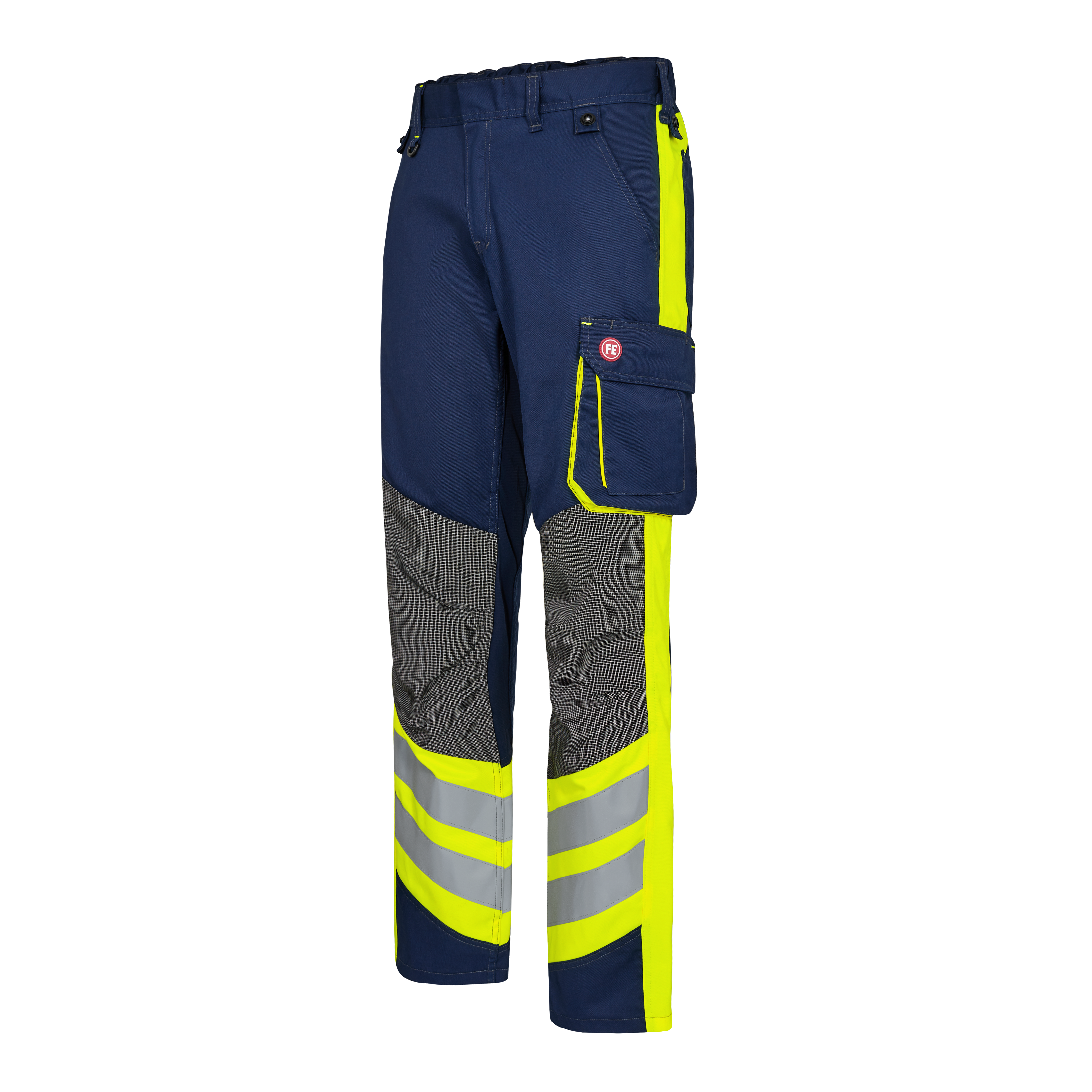 Engel Workwear Cargo arbejdsbukser - Blue Ink/Gul [16538] / K80