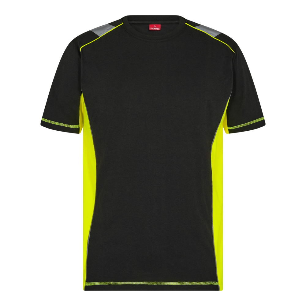 CARGO T-Shirt – Schwarz / Gelb (Front)