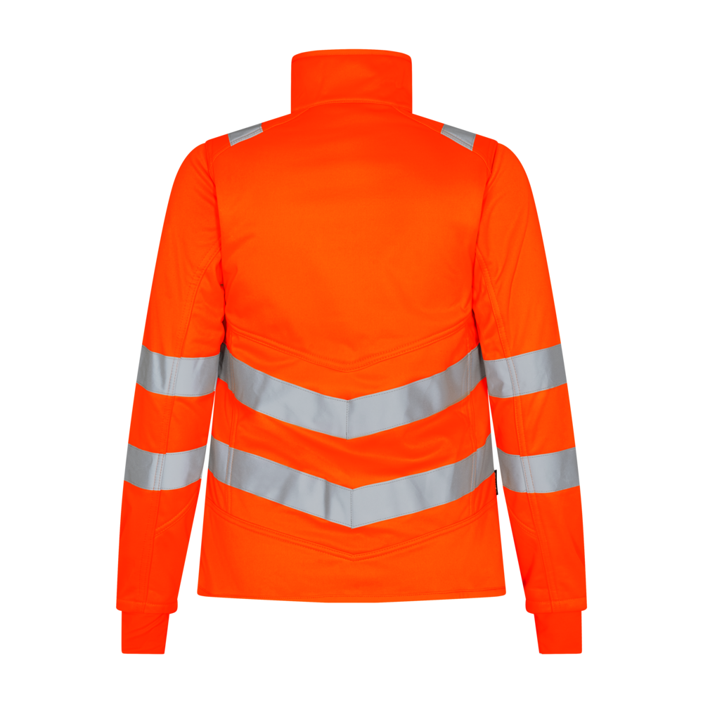 SAFETY Damen Softshelljacke – Warnorange (Rücken)