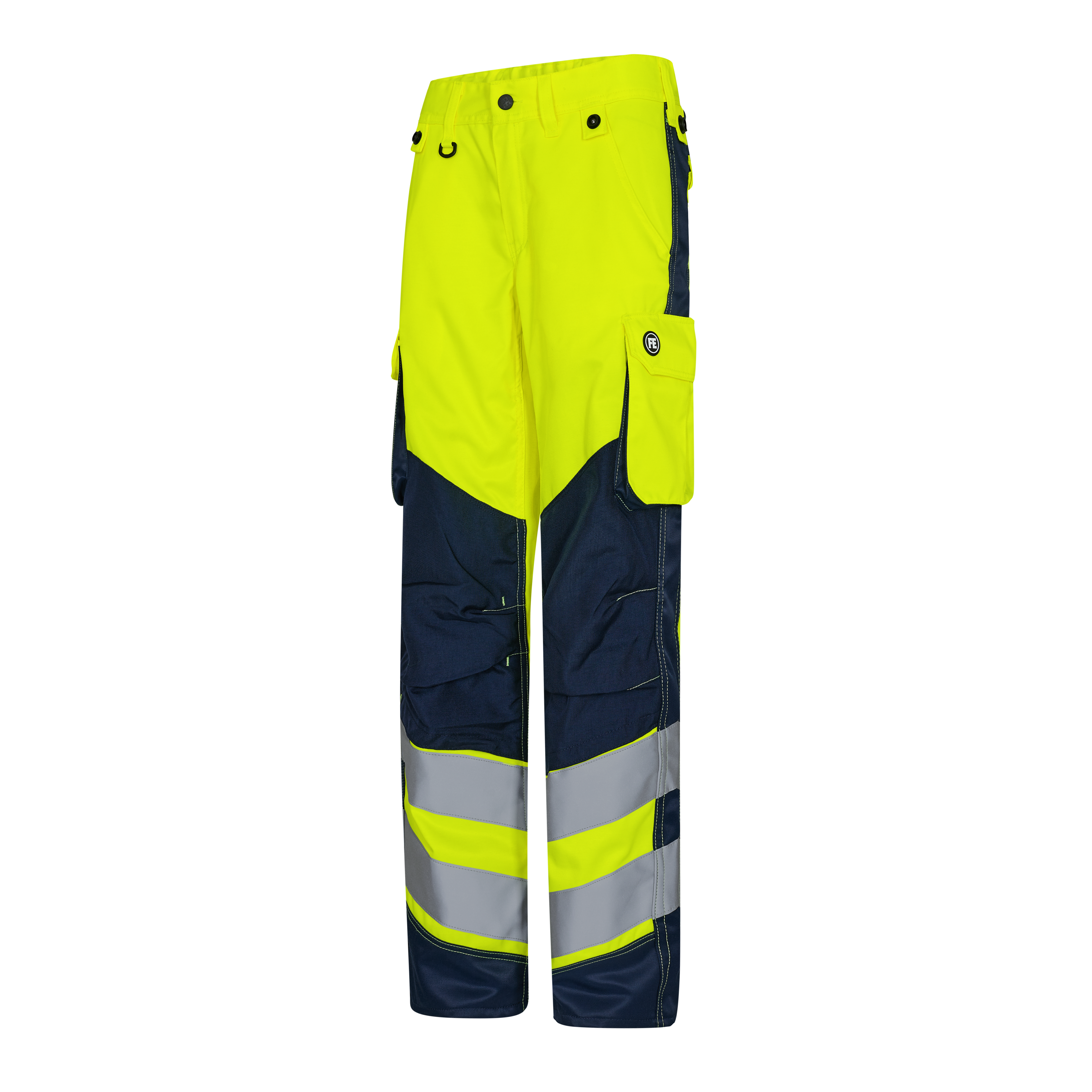 Engel Workwear Safety Light damebukser - Gul/Blue Ink [38165] / 34
