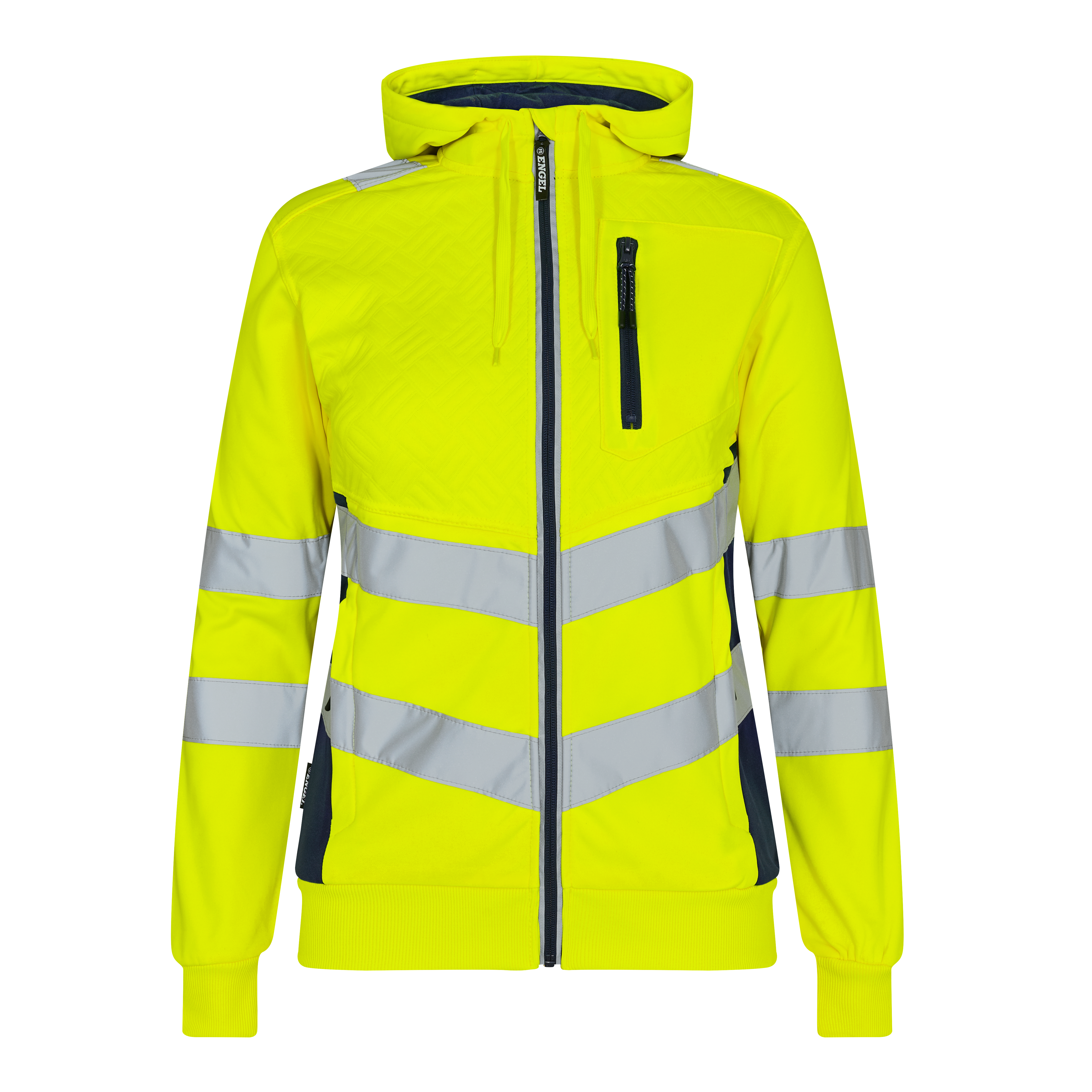 Engel Workwear Safety dame sweat cardigan - Gul/Blue Ink [38165] / XS