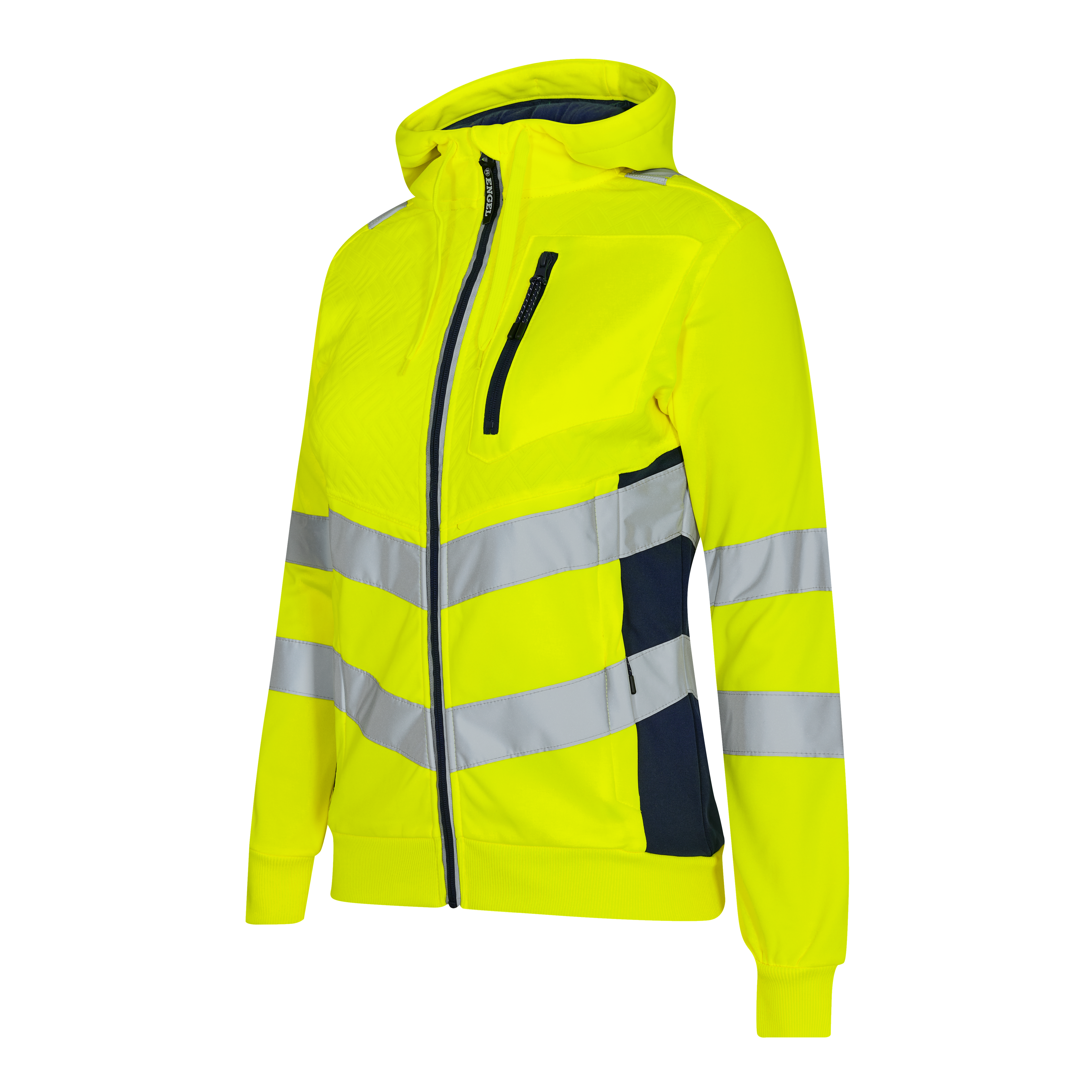 Engel Workwear Safety dame sweat cardigan - Gul/Blue Ink [38165] / XS