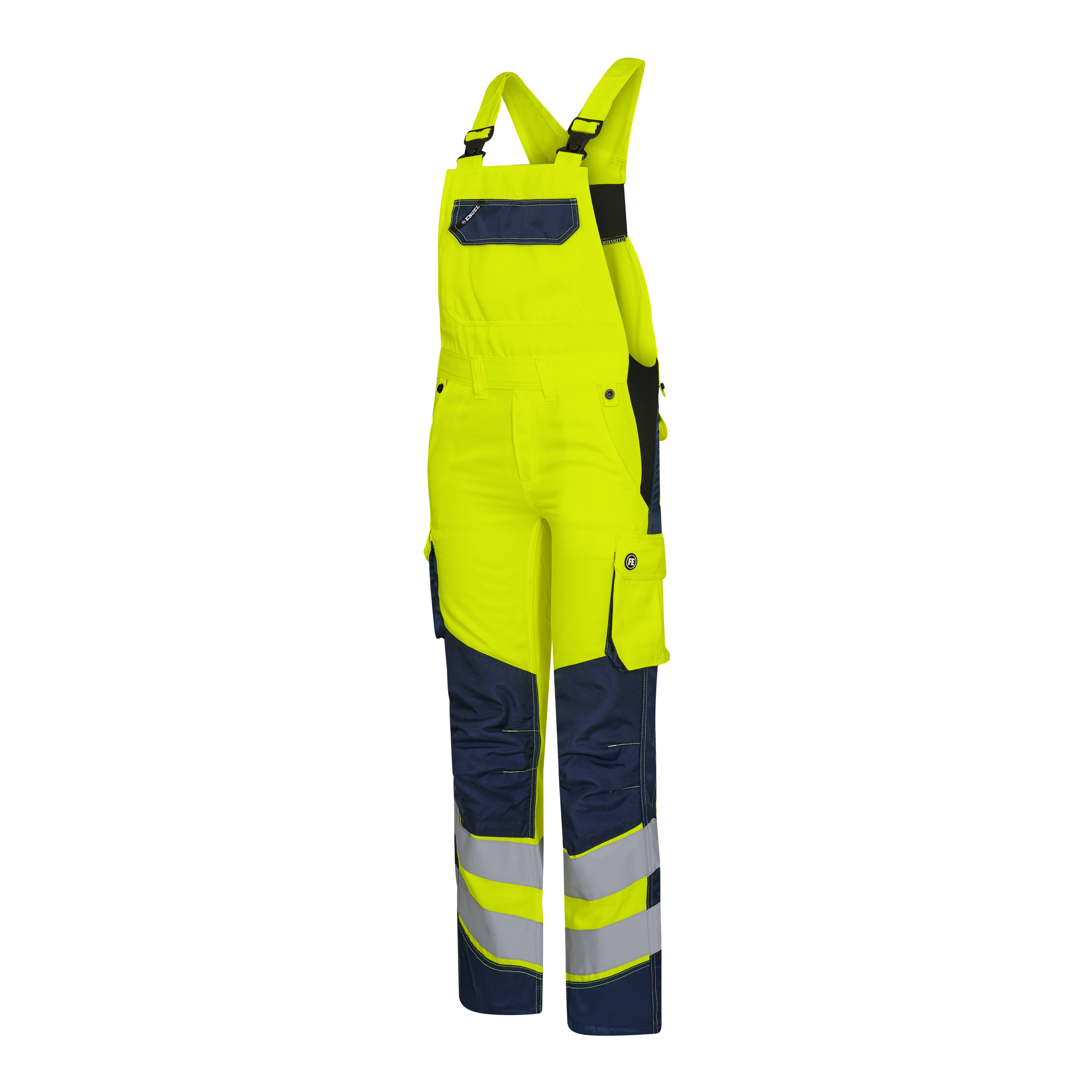 Engel Workwear Safety Light dameoverall - Gul/Blue Ink [38165] / 34