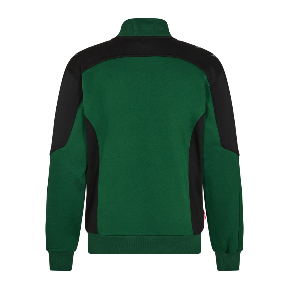 GALAXY Sweatcardigan mit Kragen – Grün / Schwarz (Rücken)