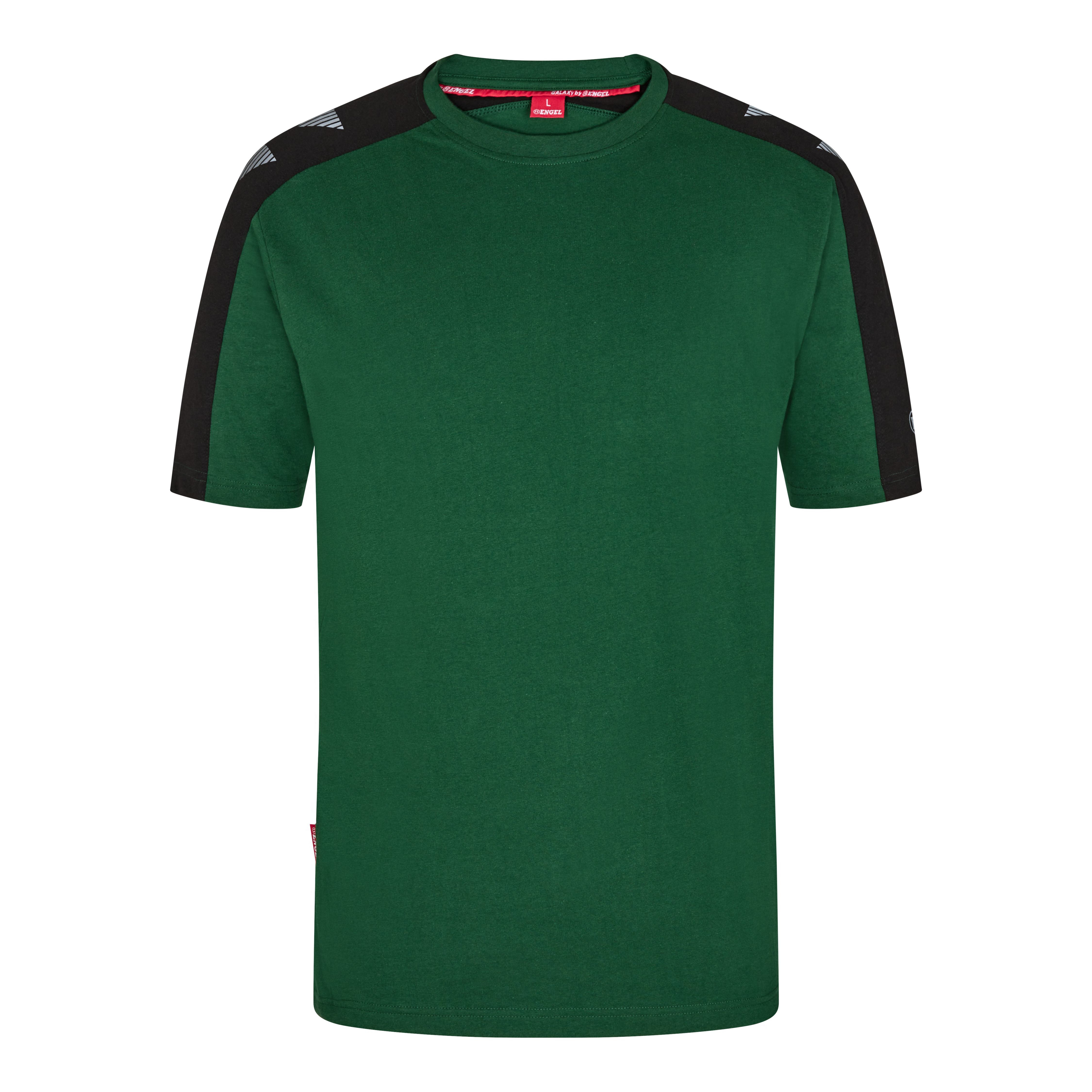 Engel Workwear Galaxy T-shirt - Grøn/Sort [120] / XS