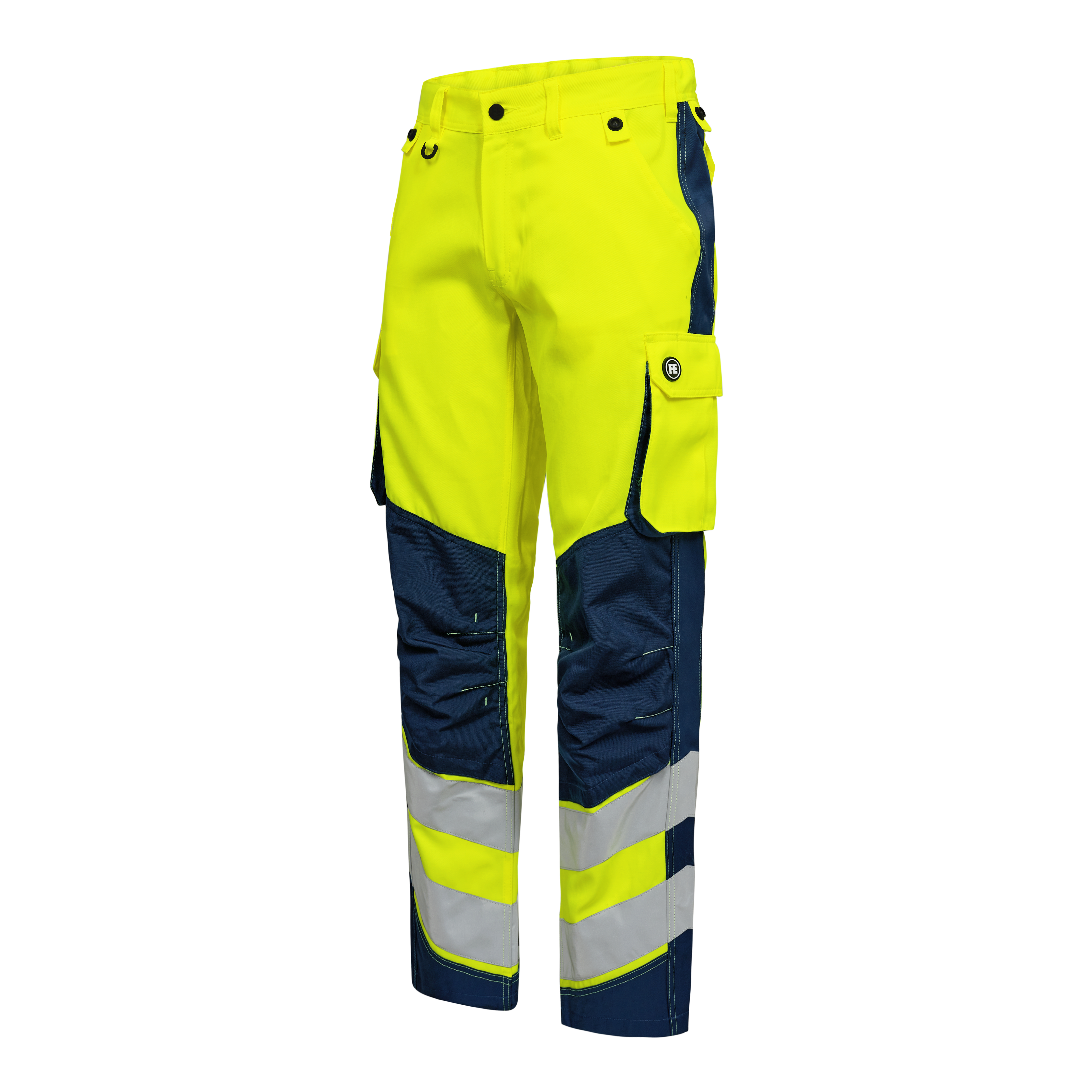 Engel Workwear Safety Light arbejdsbukser - Gul/Blue Ink [38165] / K80