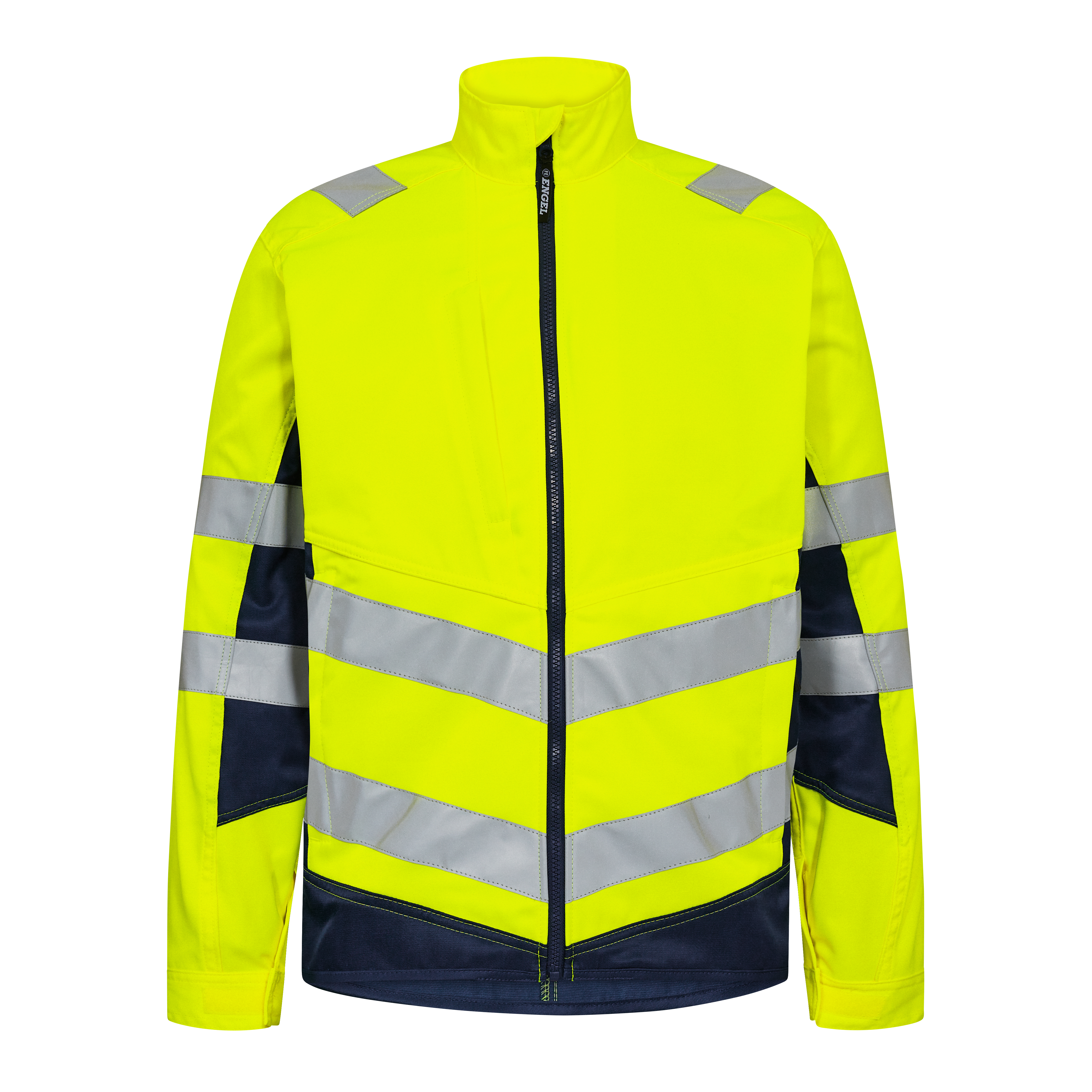 Engel Workwear Safety Light arbejdsjakke - Gul/Blue Ink [38165] / XS