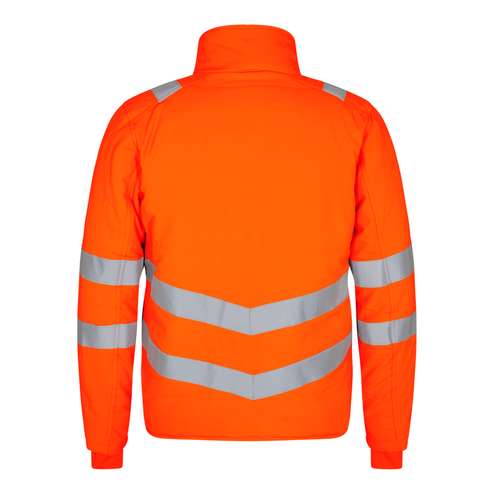 SAFETY Stepp-Jacke – Warnorange (Rücken)